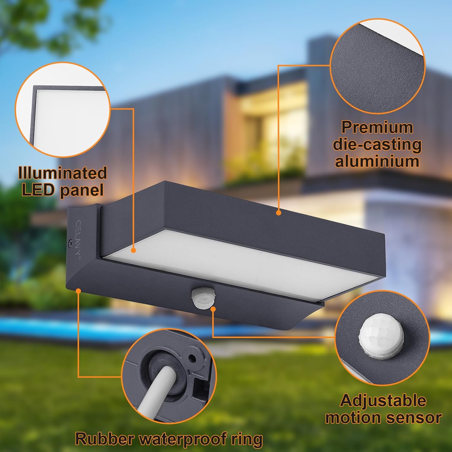 Aplique LED exterior 11W IP65