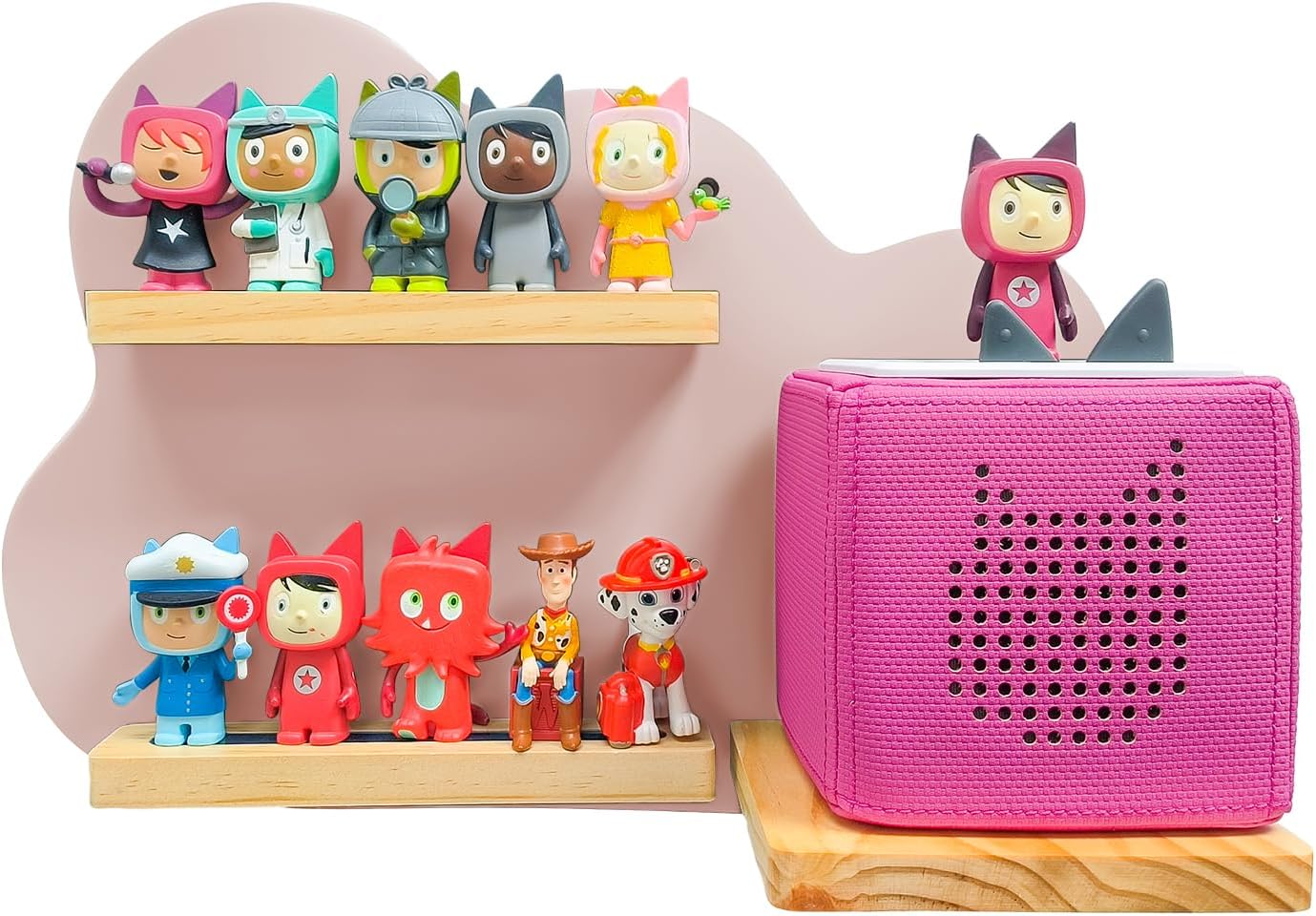 Estantería magnética rosa Toniebox