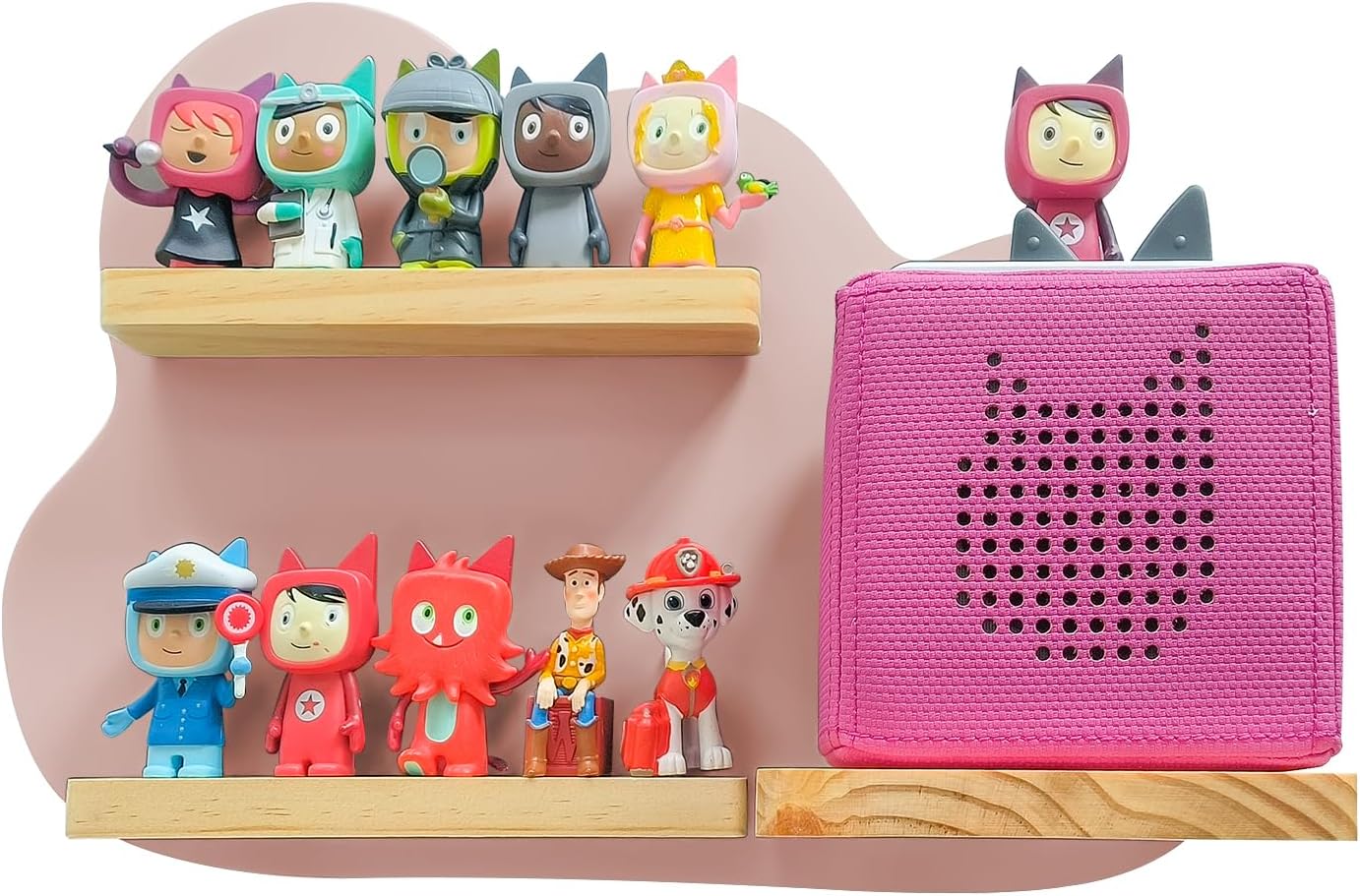 Estantería magnética rosa Toniebox