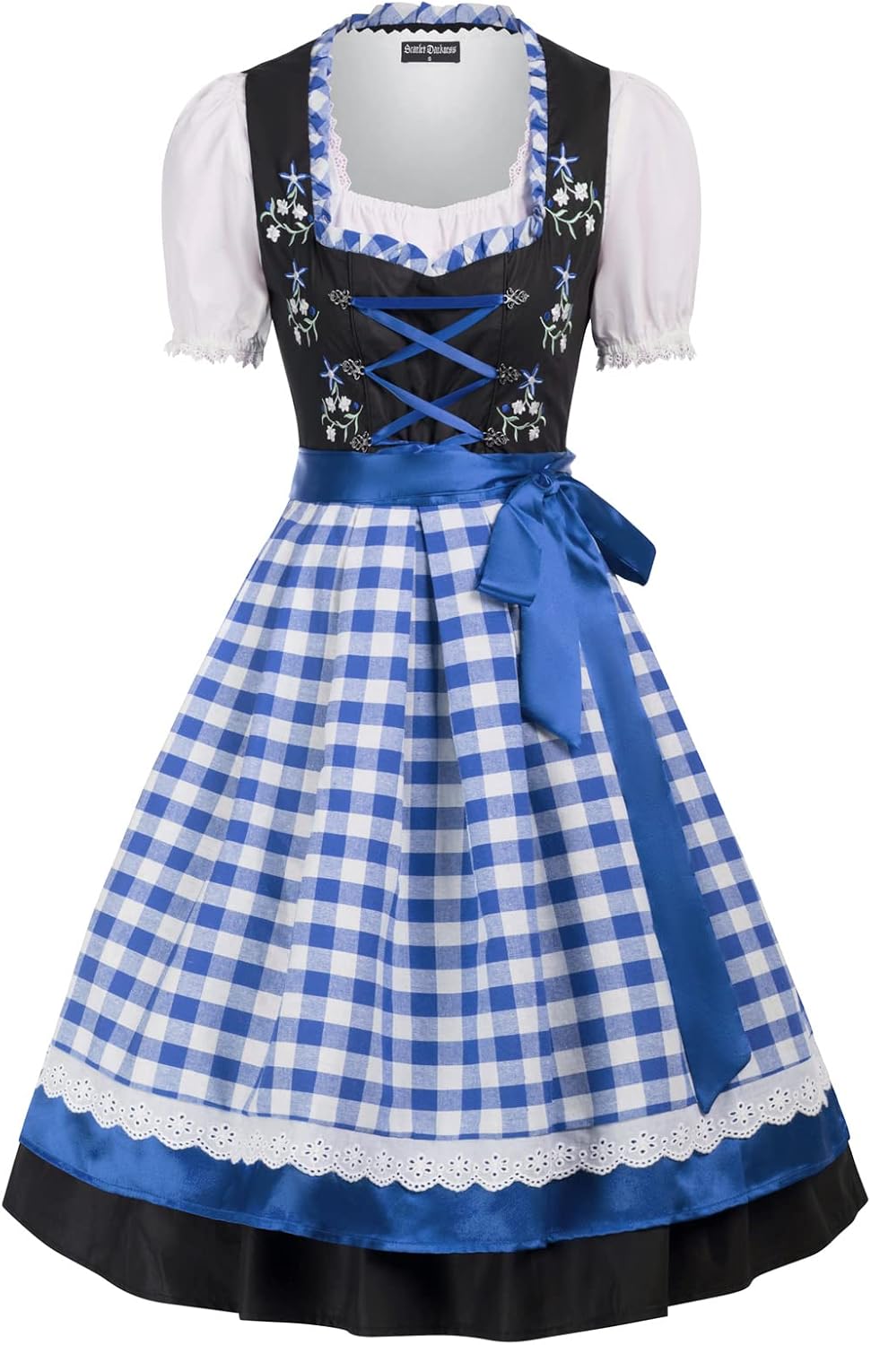Vestido Tirolés Floral 3 Piezas