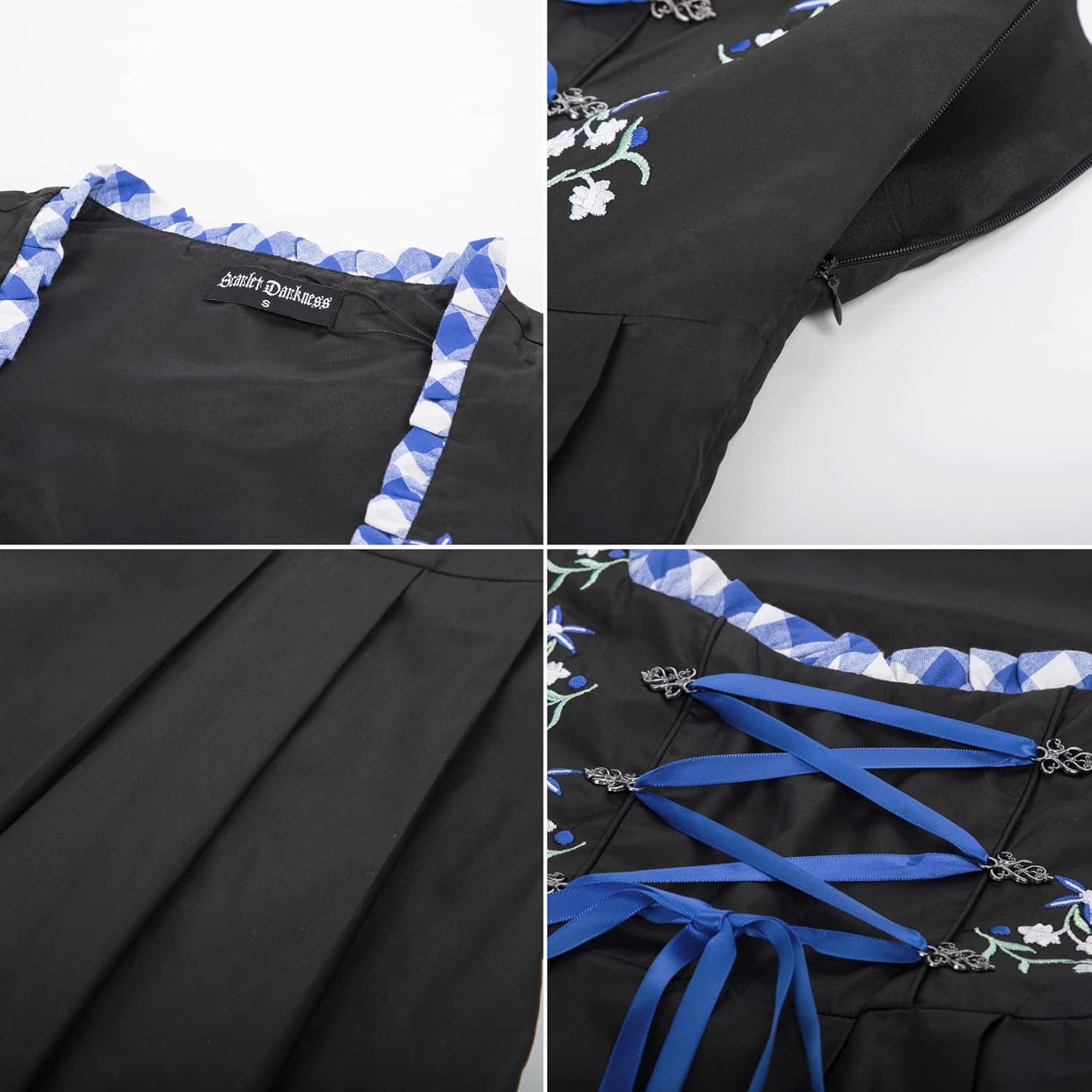 Vestido Tirolés Floral 3 Piezas
