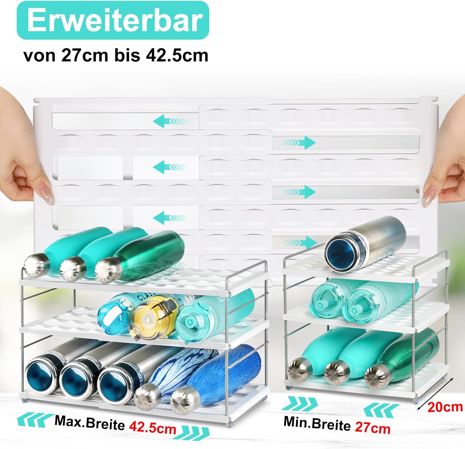 Organizador extensible de botellas