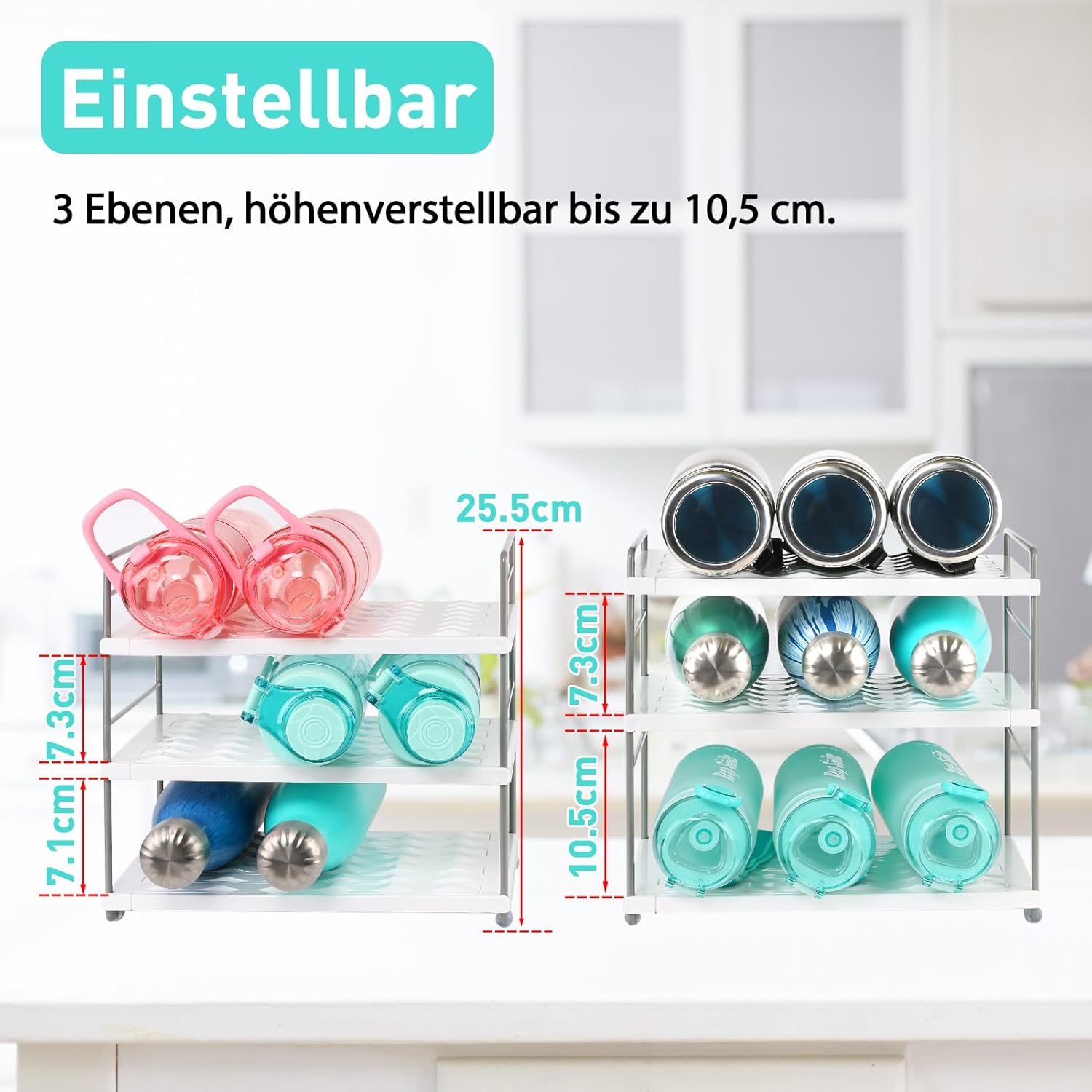 Organizador extensible de botellas