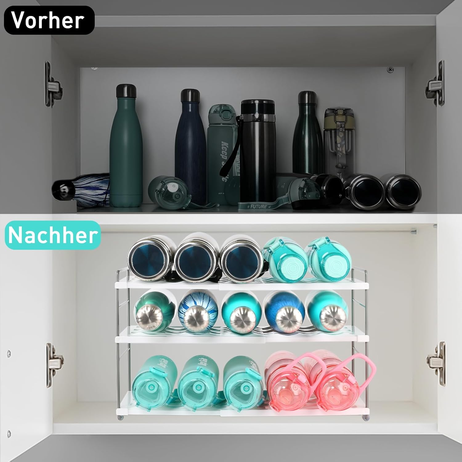 Organizador extensible de botellas