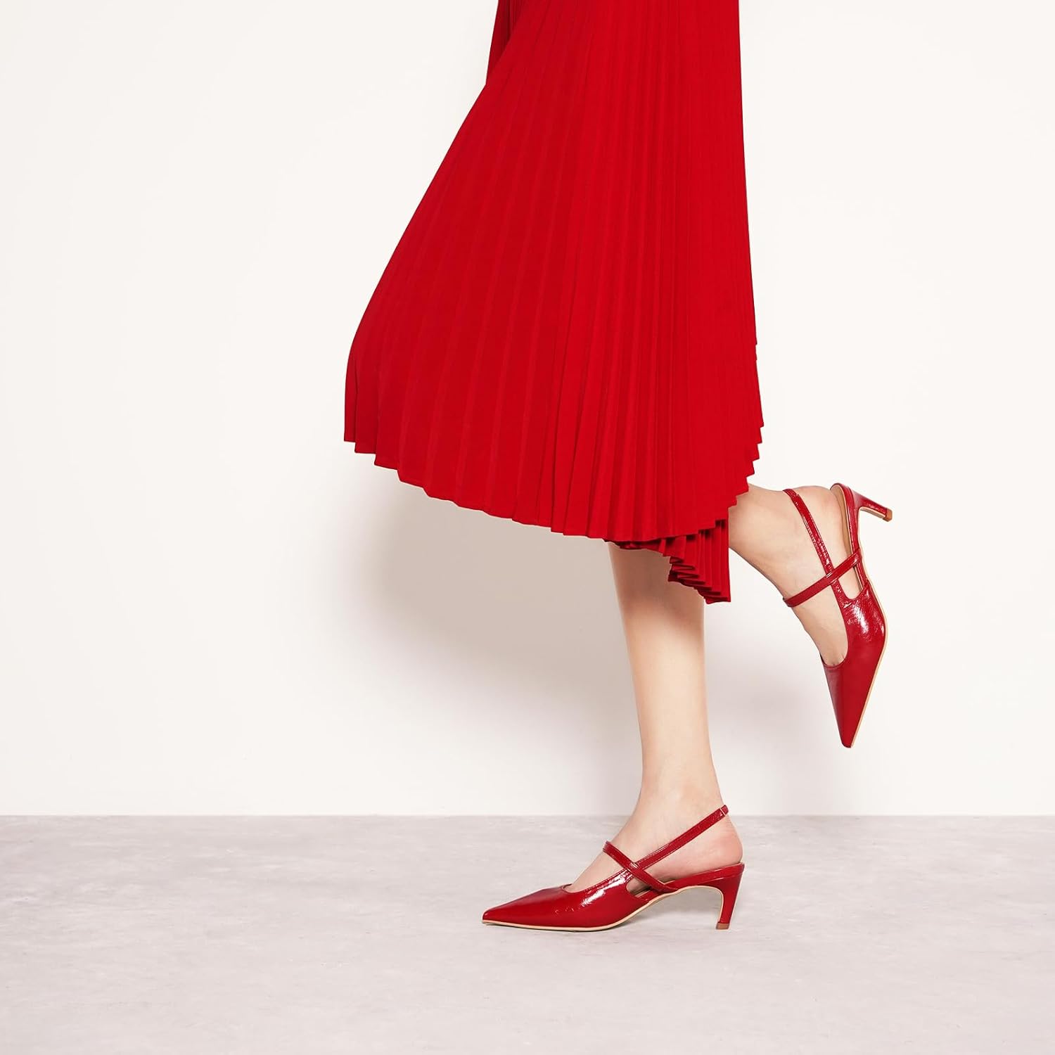 C. Paravano Slingback Rojo 42