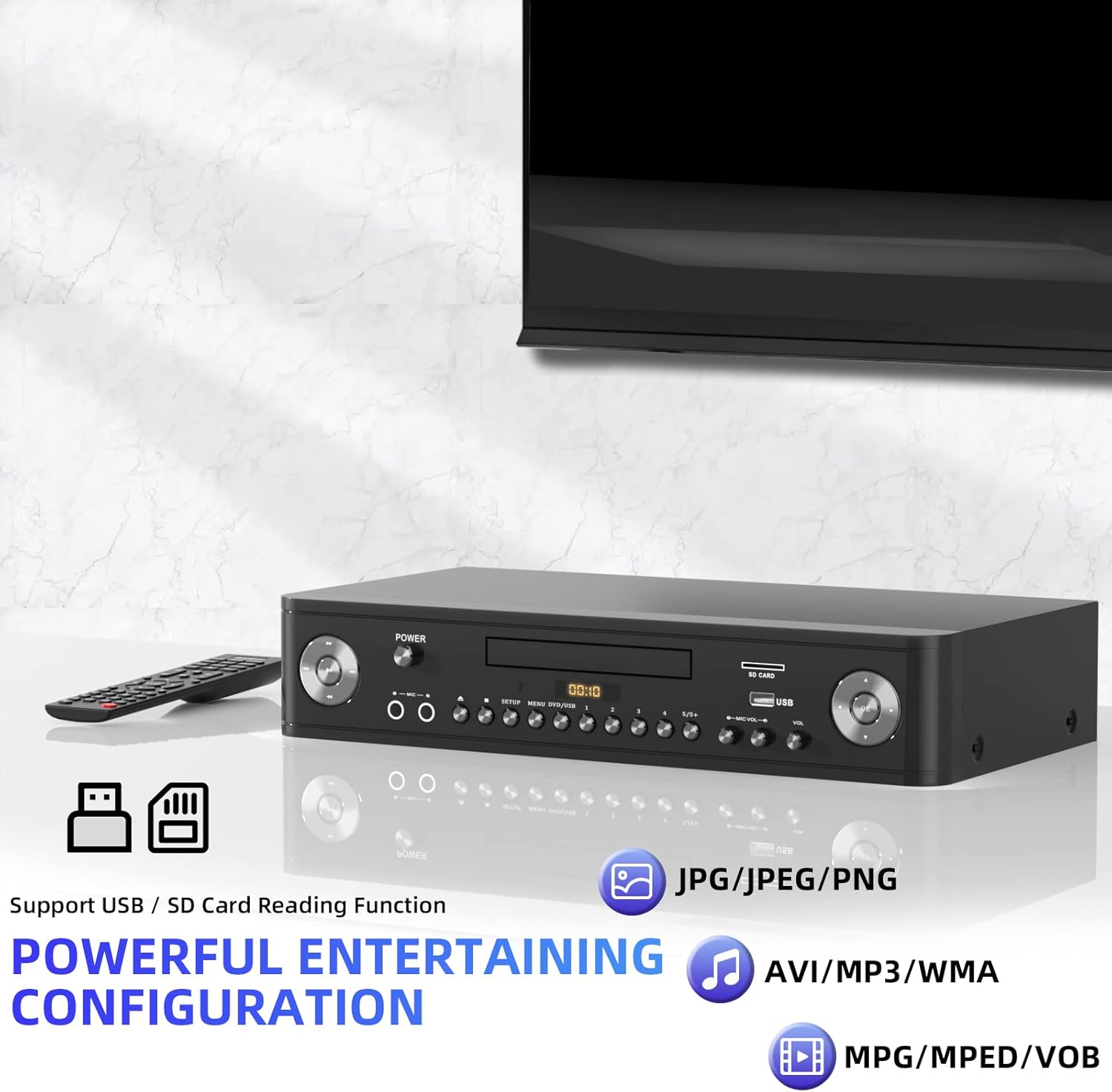 Reproductor DVD HDMI Bluetooth