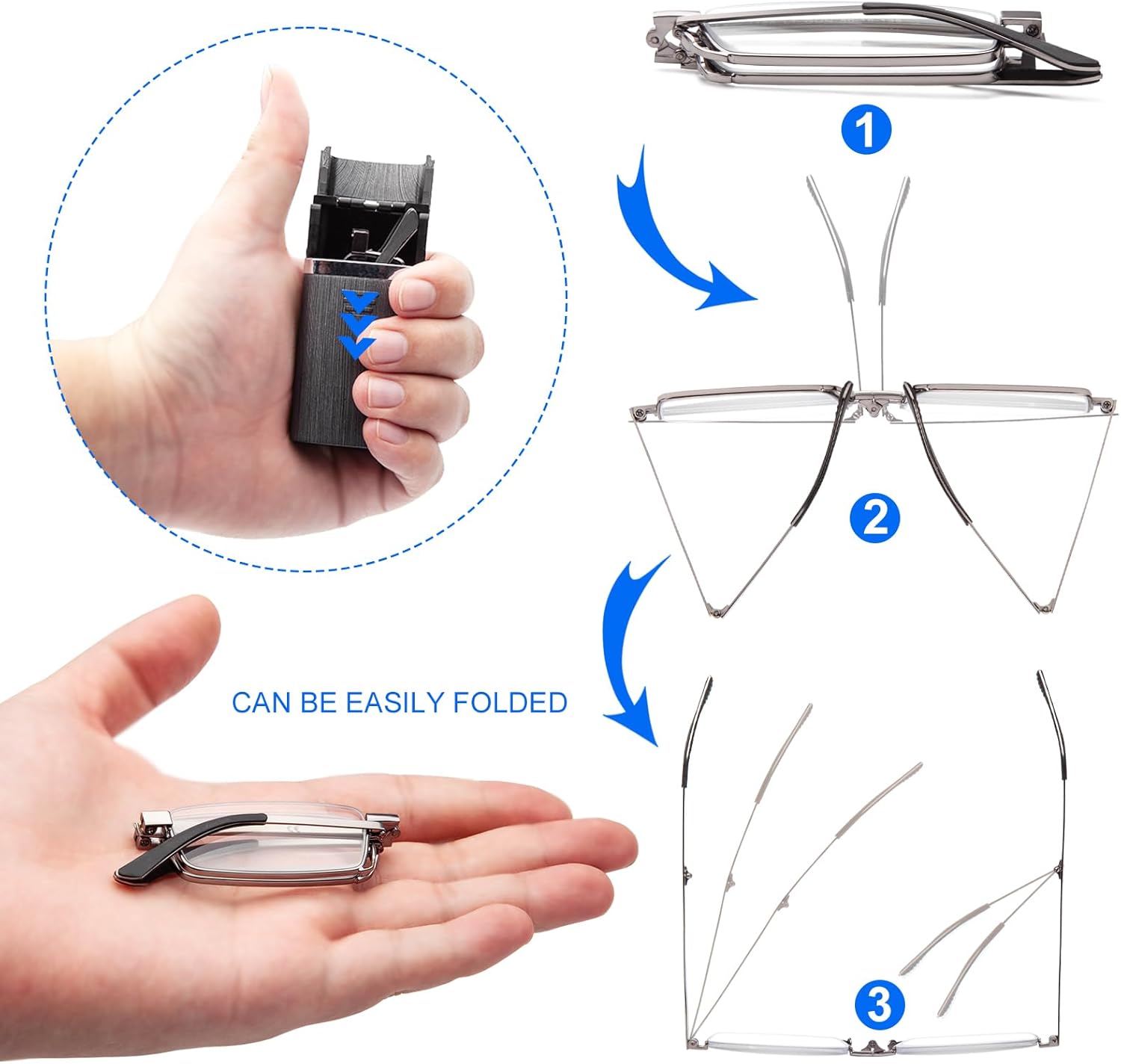 Gafas de lectura plegables 1.50