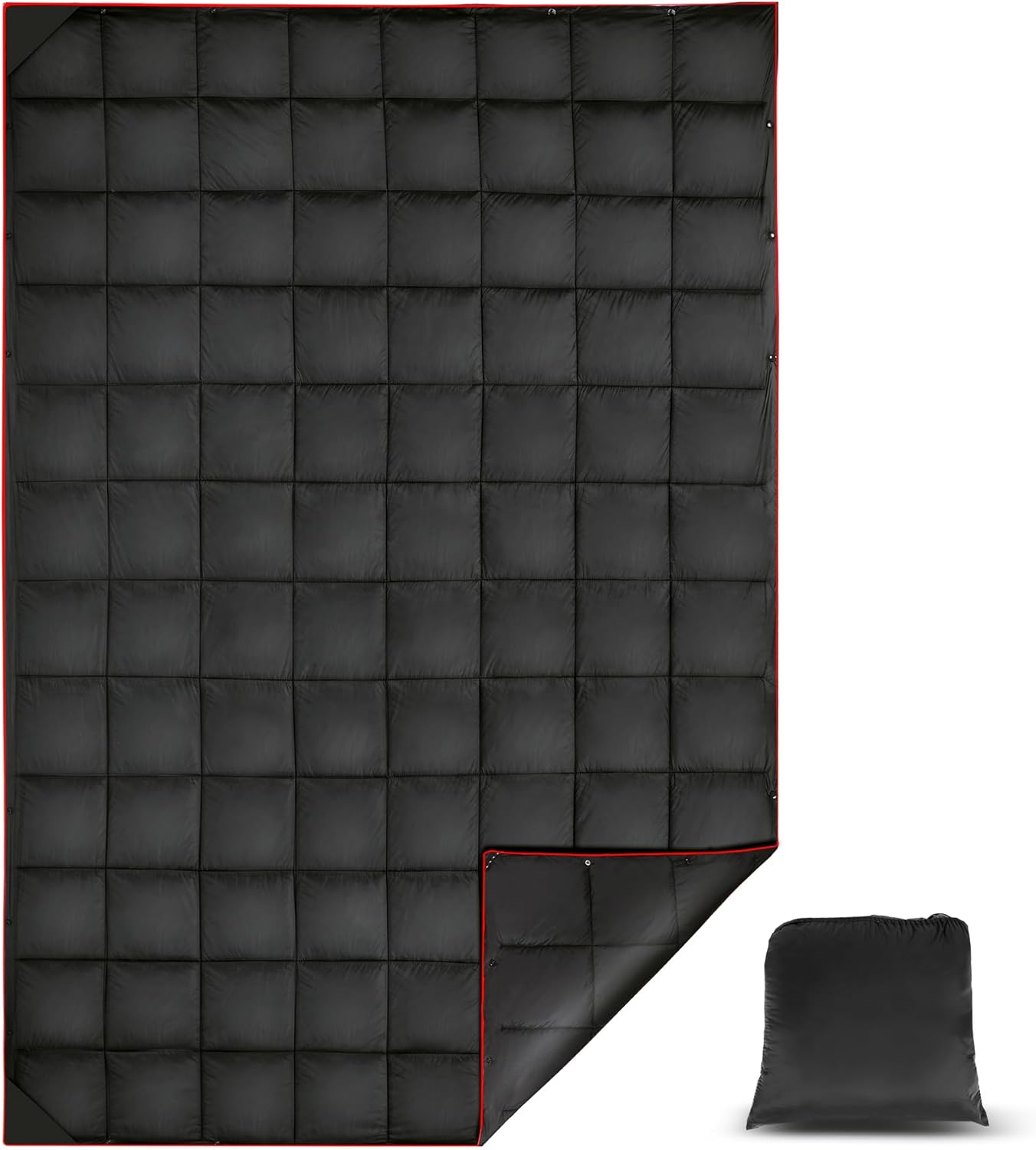 Manta camping impermeable negra