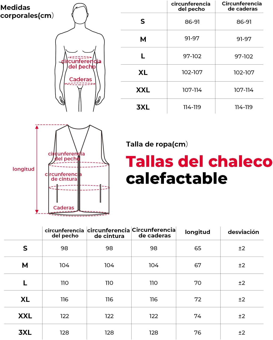Chaleco Calefactable KEMIMOTO