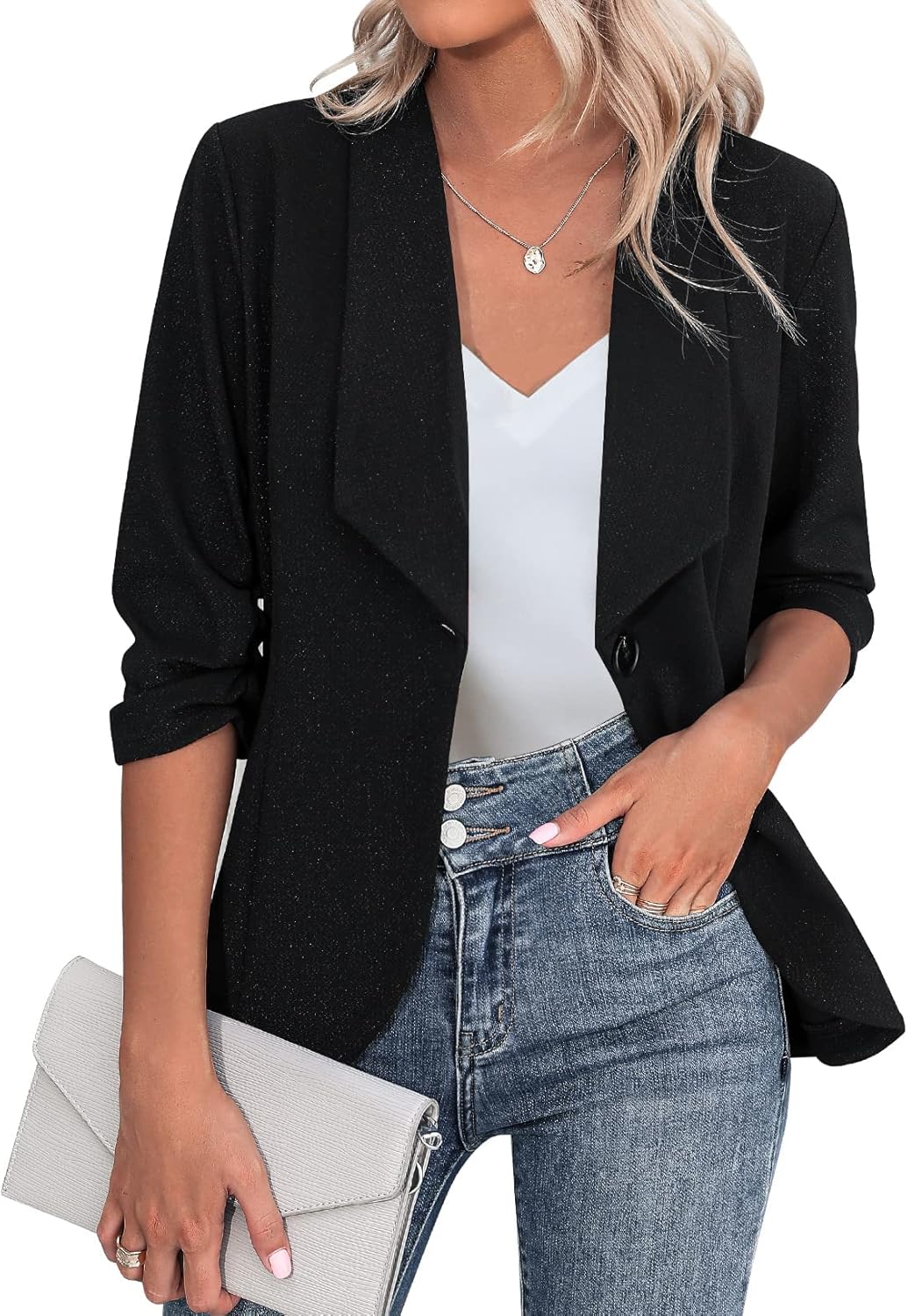 Blazer elegante mujer 3/4 S-3XL