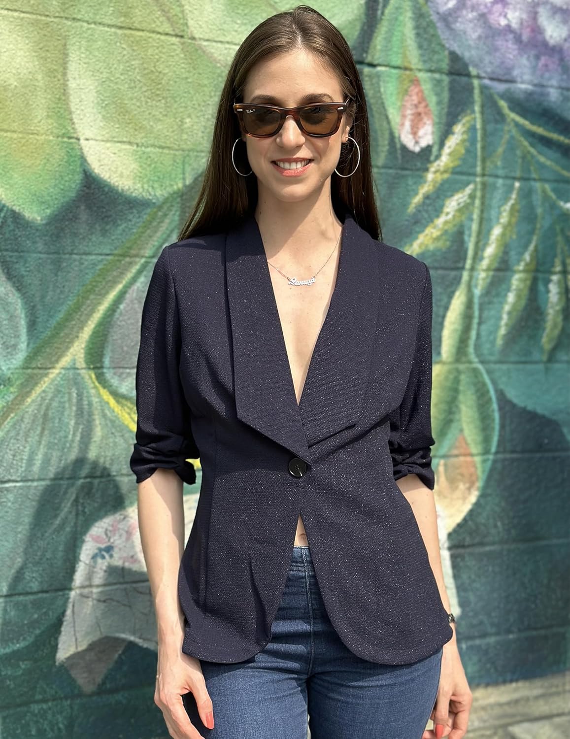 Blazer elegante mujer 3/4 S-3XL