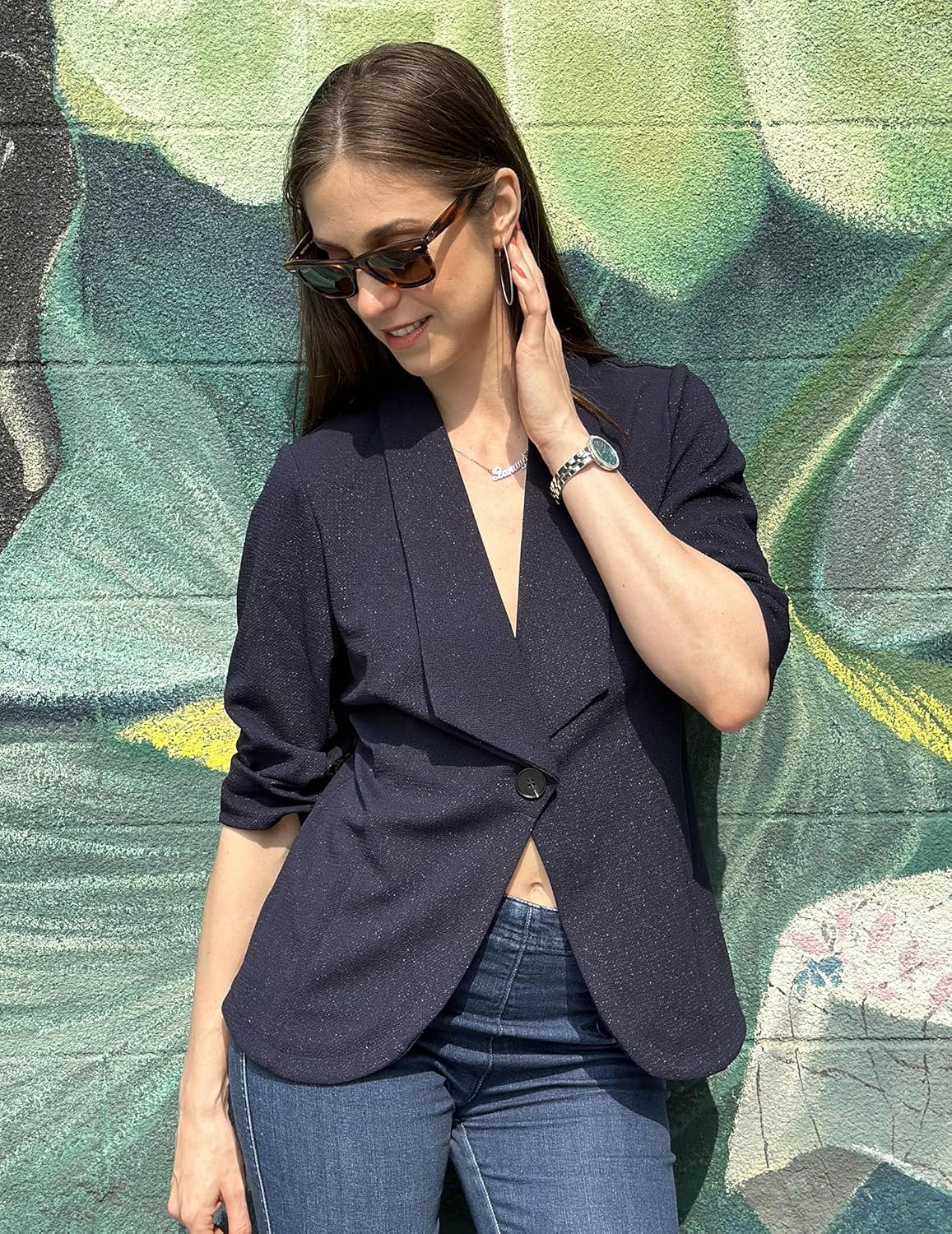 Blazer elegante mujer 3/4 S-3XL