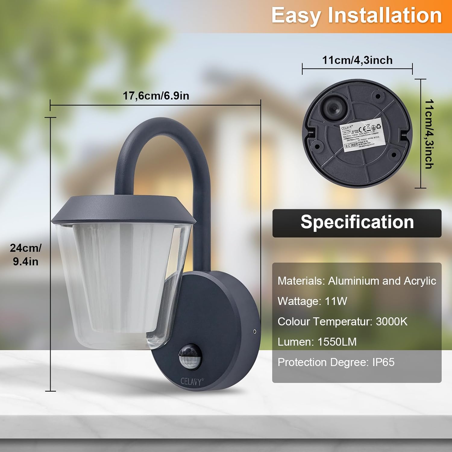 Lámpara exterior LED IP65