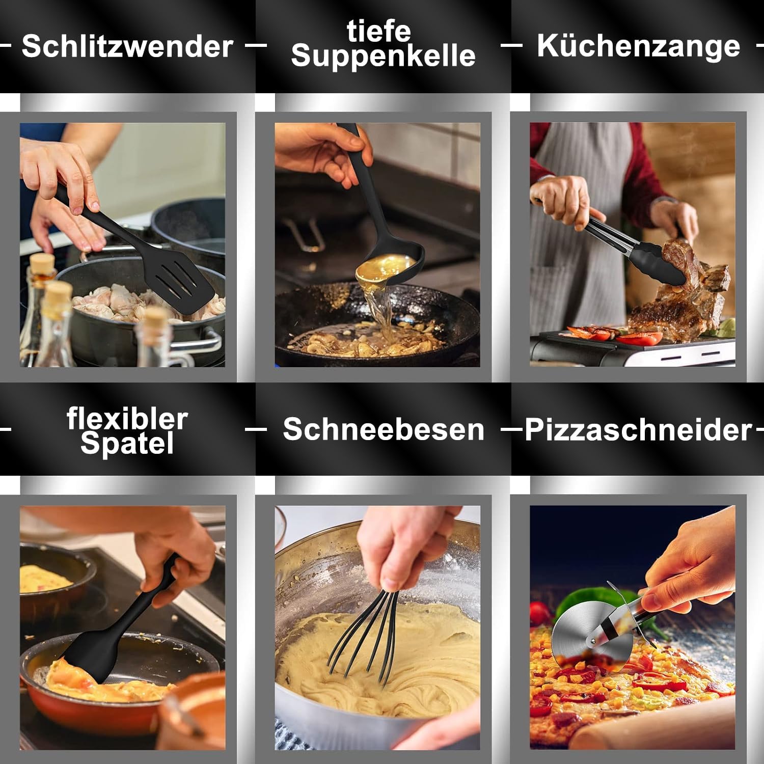 Juego de utensilios de cocina 43 piezas