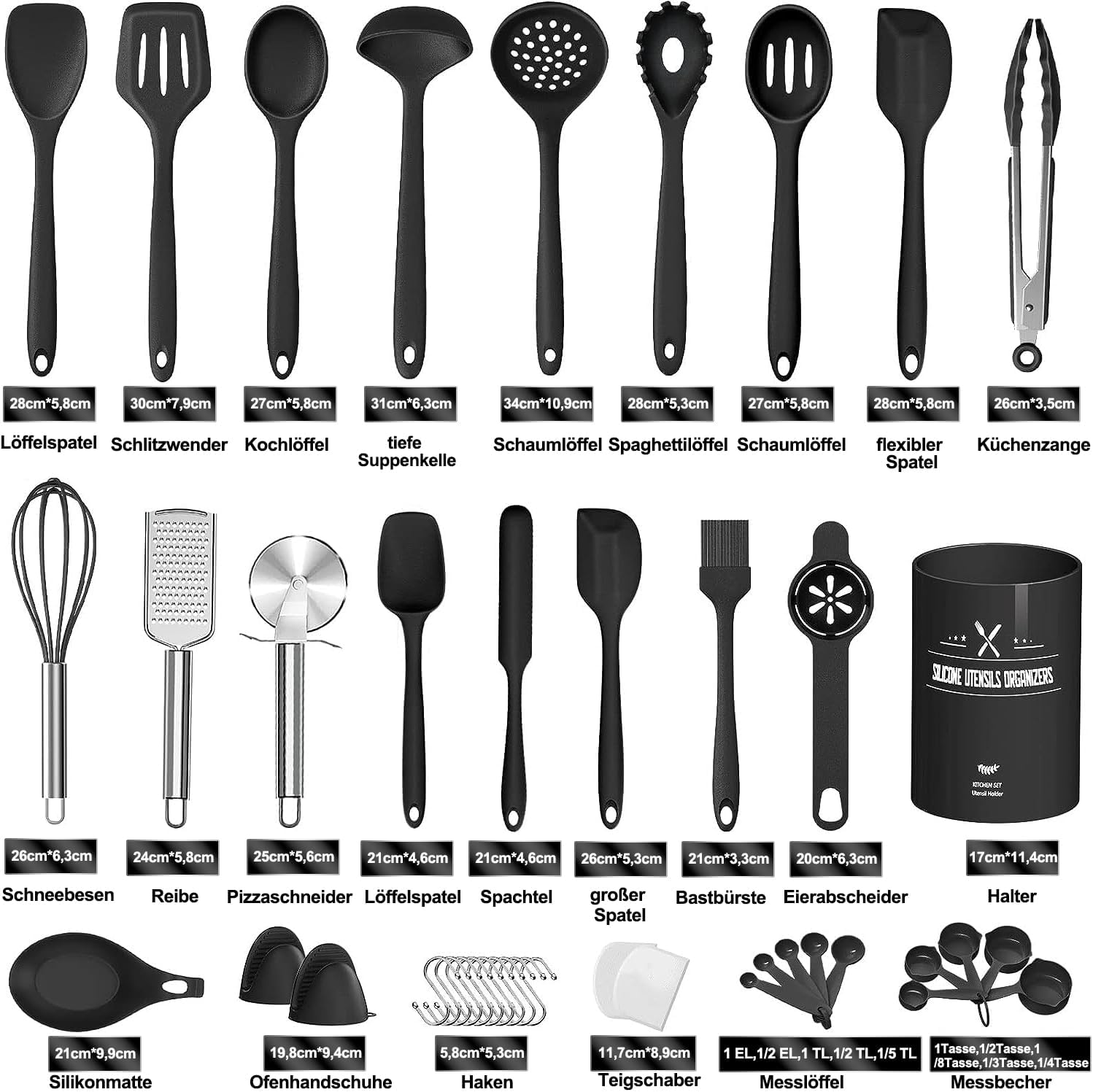 Juego de utensilios de cocina 43 piezas