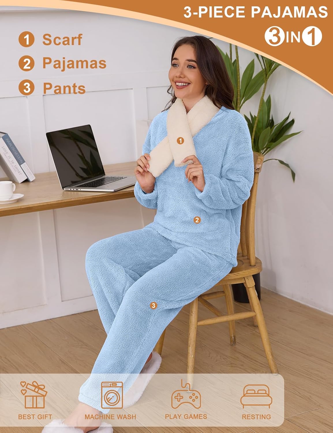 Pijamas de Forro Polar TOMEEK