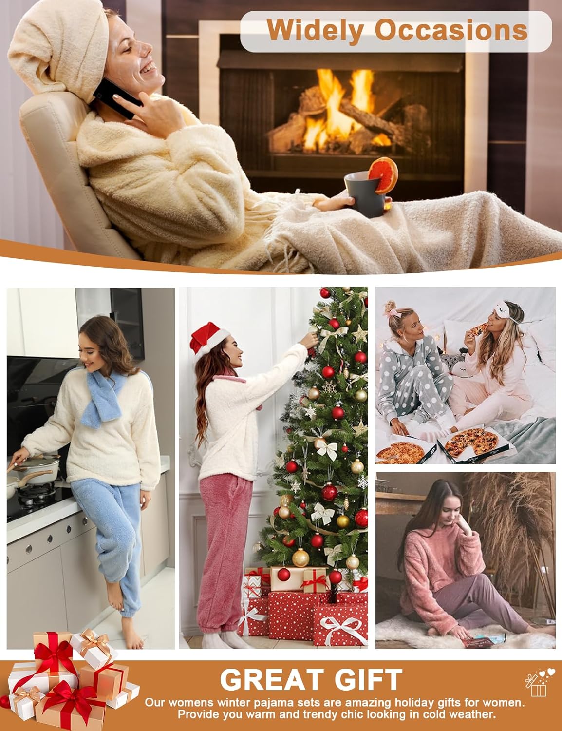 Pijamas de Forro Polar TOMEEK