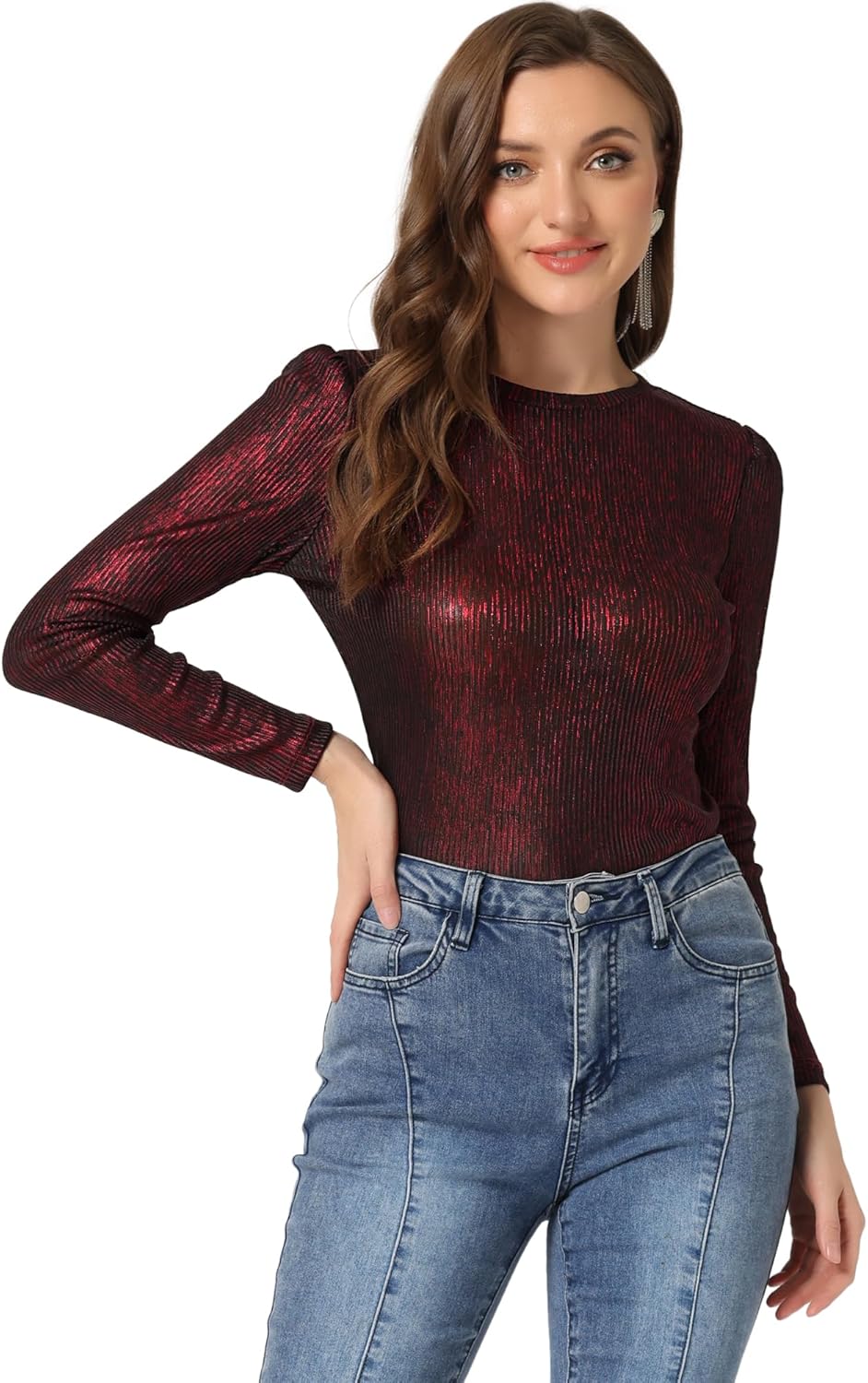 Camisa Navideña Brillante Allegra