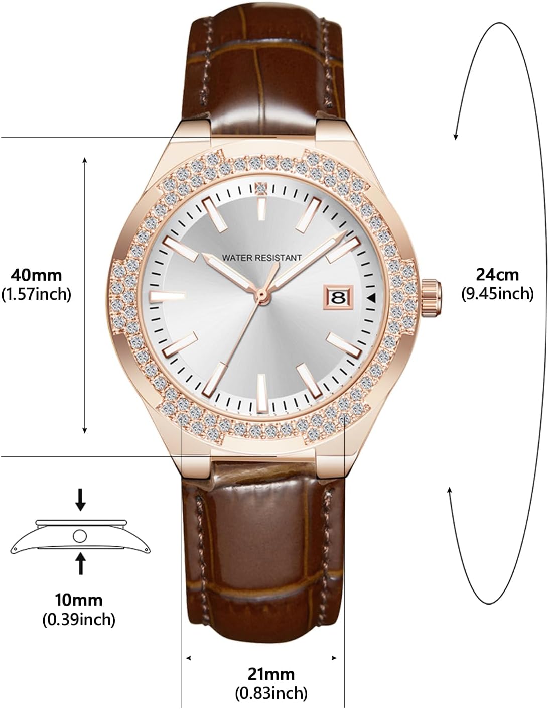 Reloj Elegante CIVO Oro Rosa