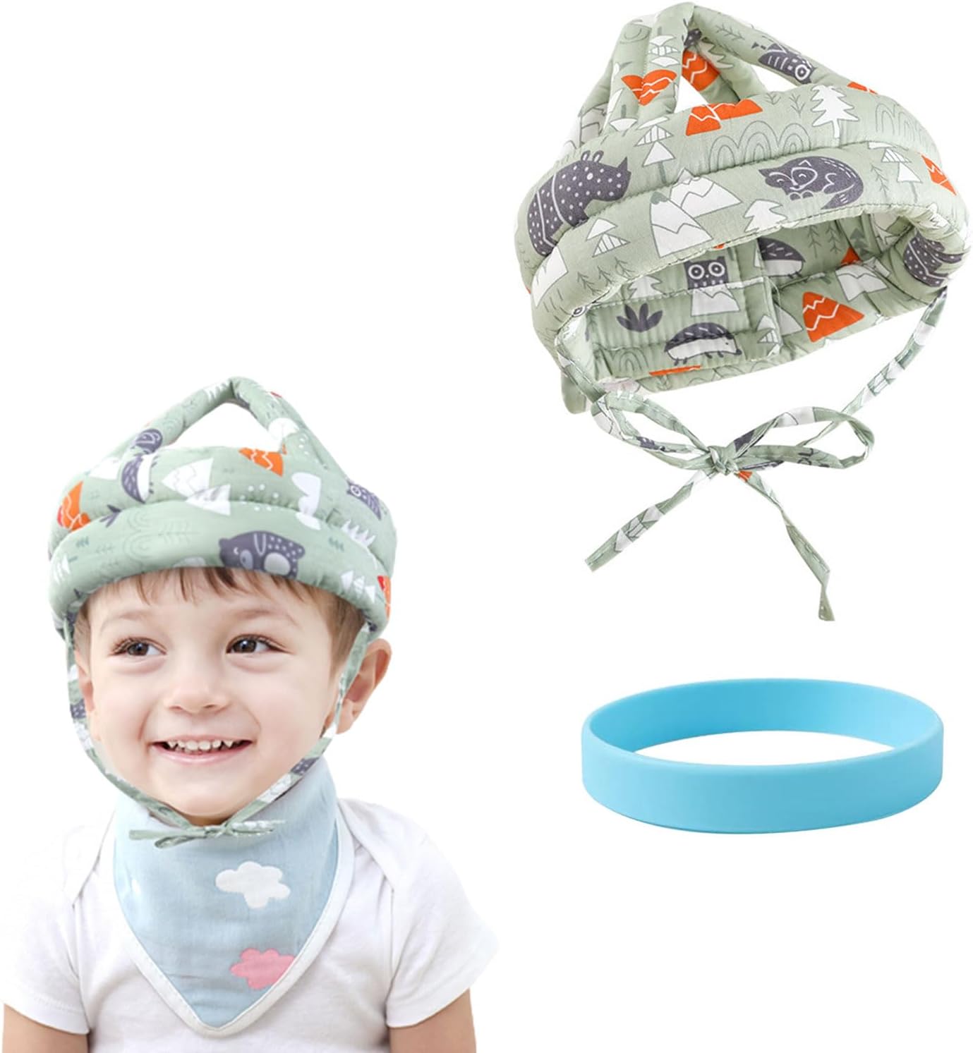 Casco protector ajustable bebé