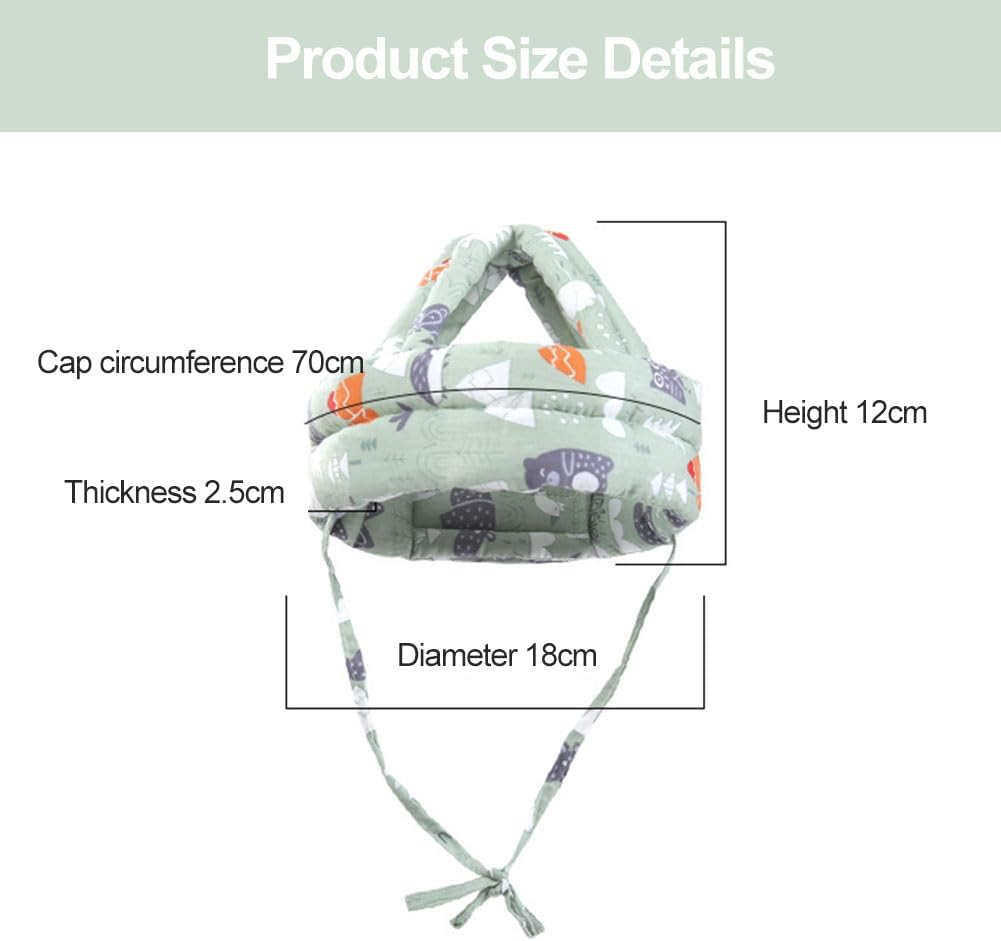 Casco protector ajustable bebé