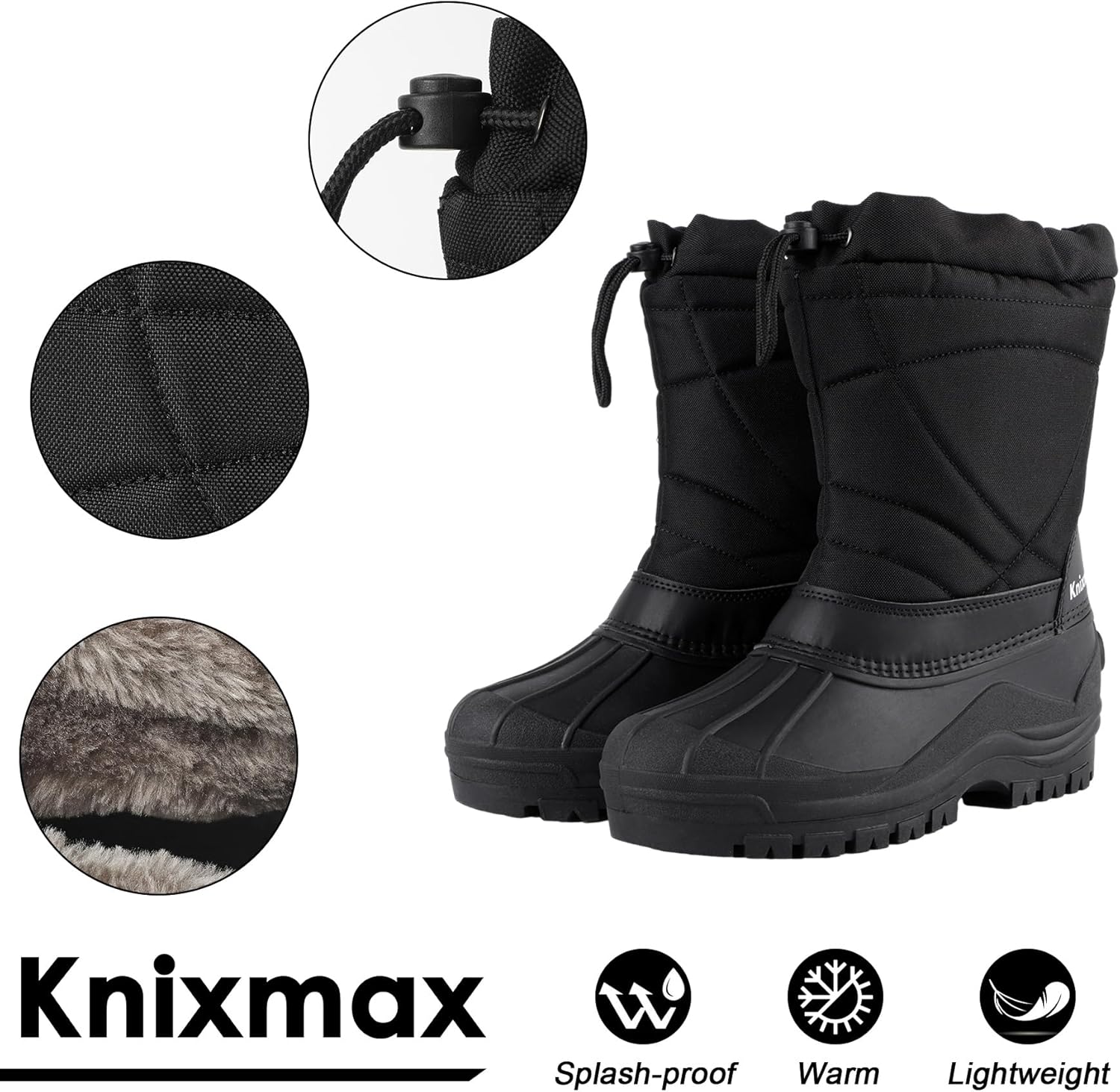 Botas de Nieve Impermeables Hombre