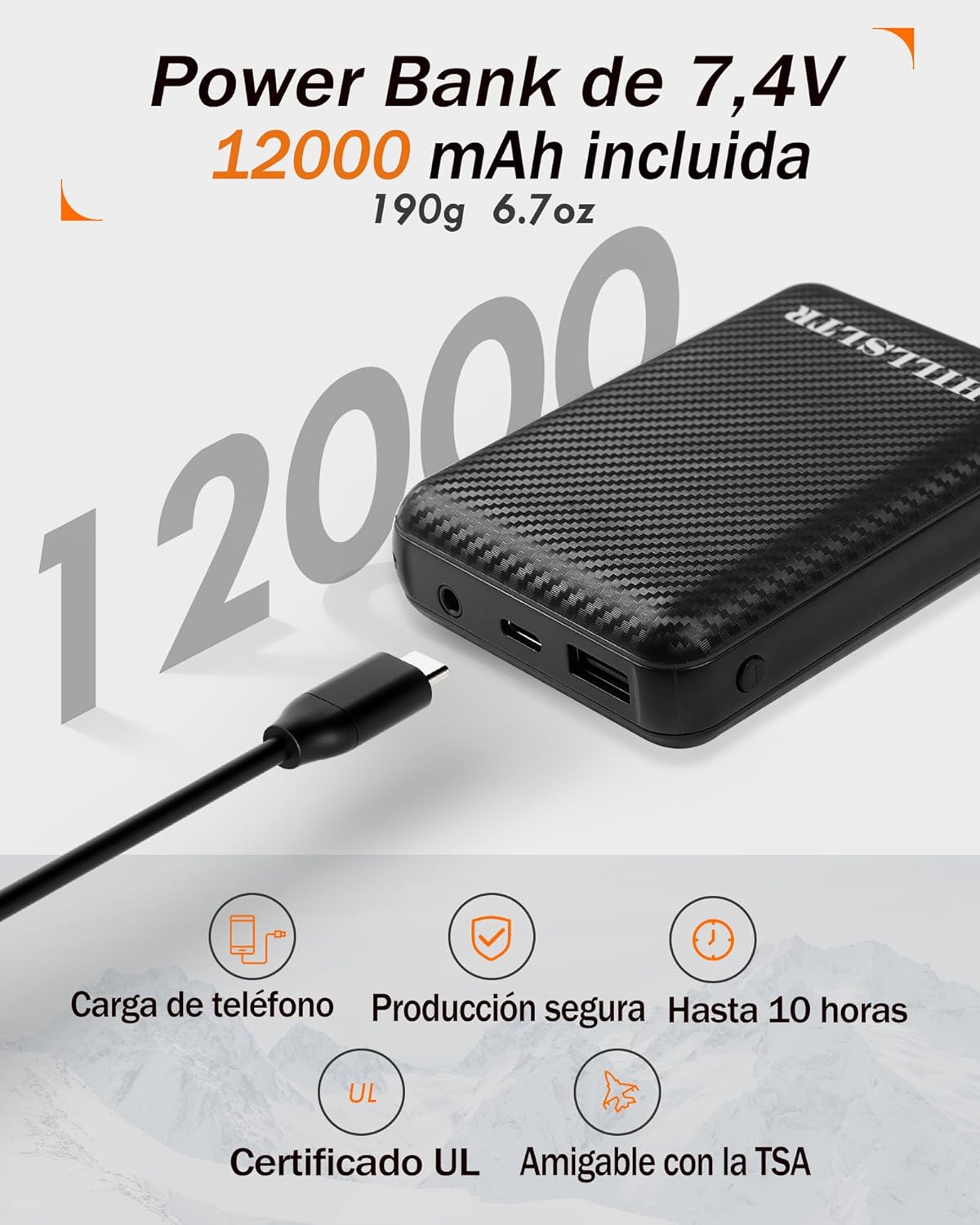 Chaleco Calefactable Mujer 7.4V