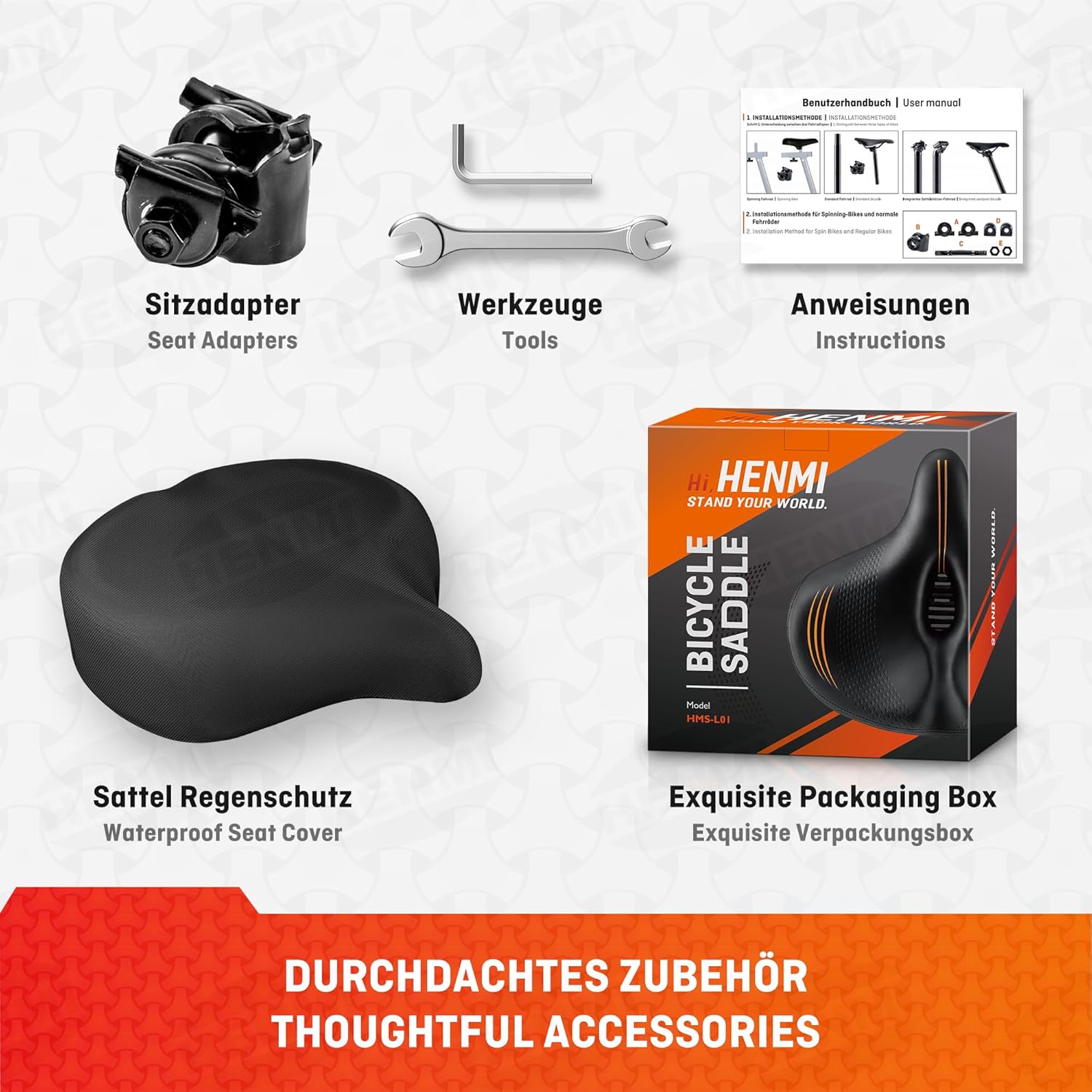Sillín HENMI Extra Ancho