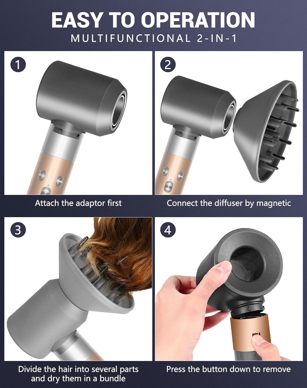 Difusor 2 en 1 para Dyson