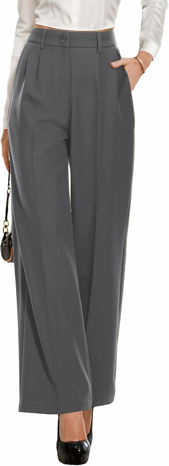 Pantalones Anchos Casual Mujer