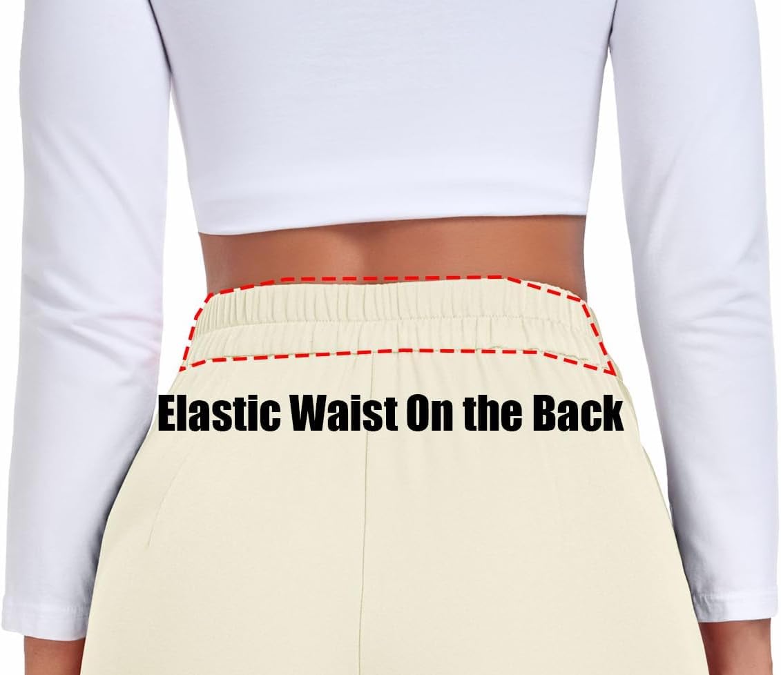 Pantalones Anchos Casual Mujer