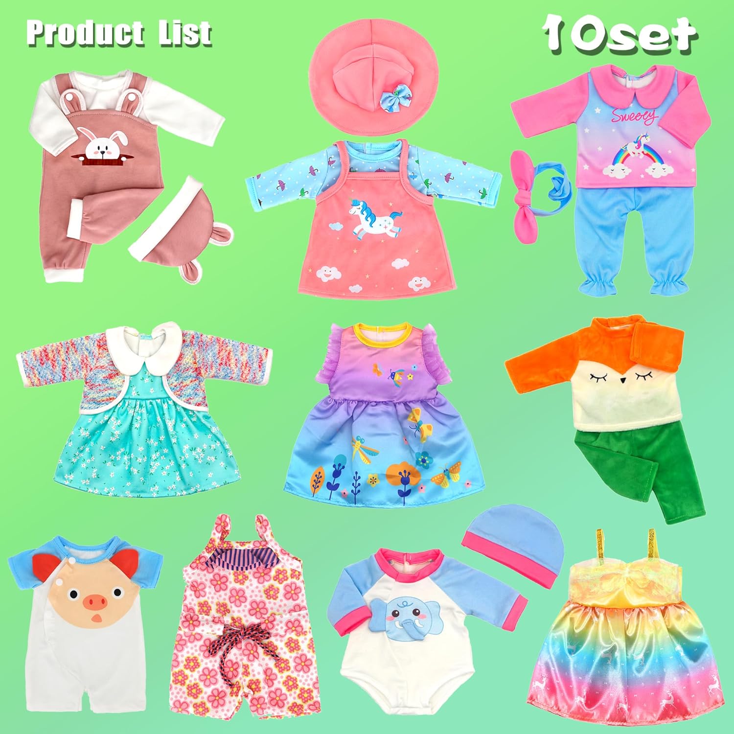 Conjuntos Ropa para Muñecas 43cm