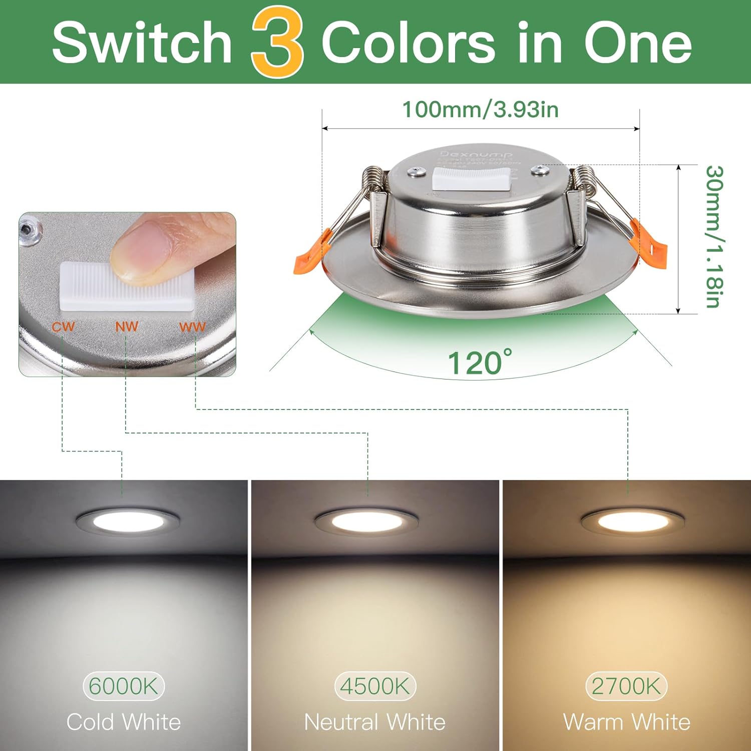 Plafones LED Ultraplanos 7W