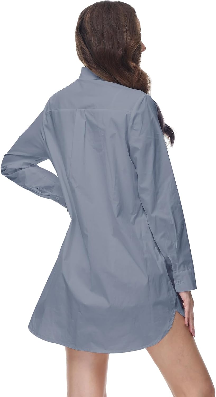 Blusa de algodón cuello V 3/4