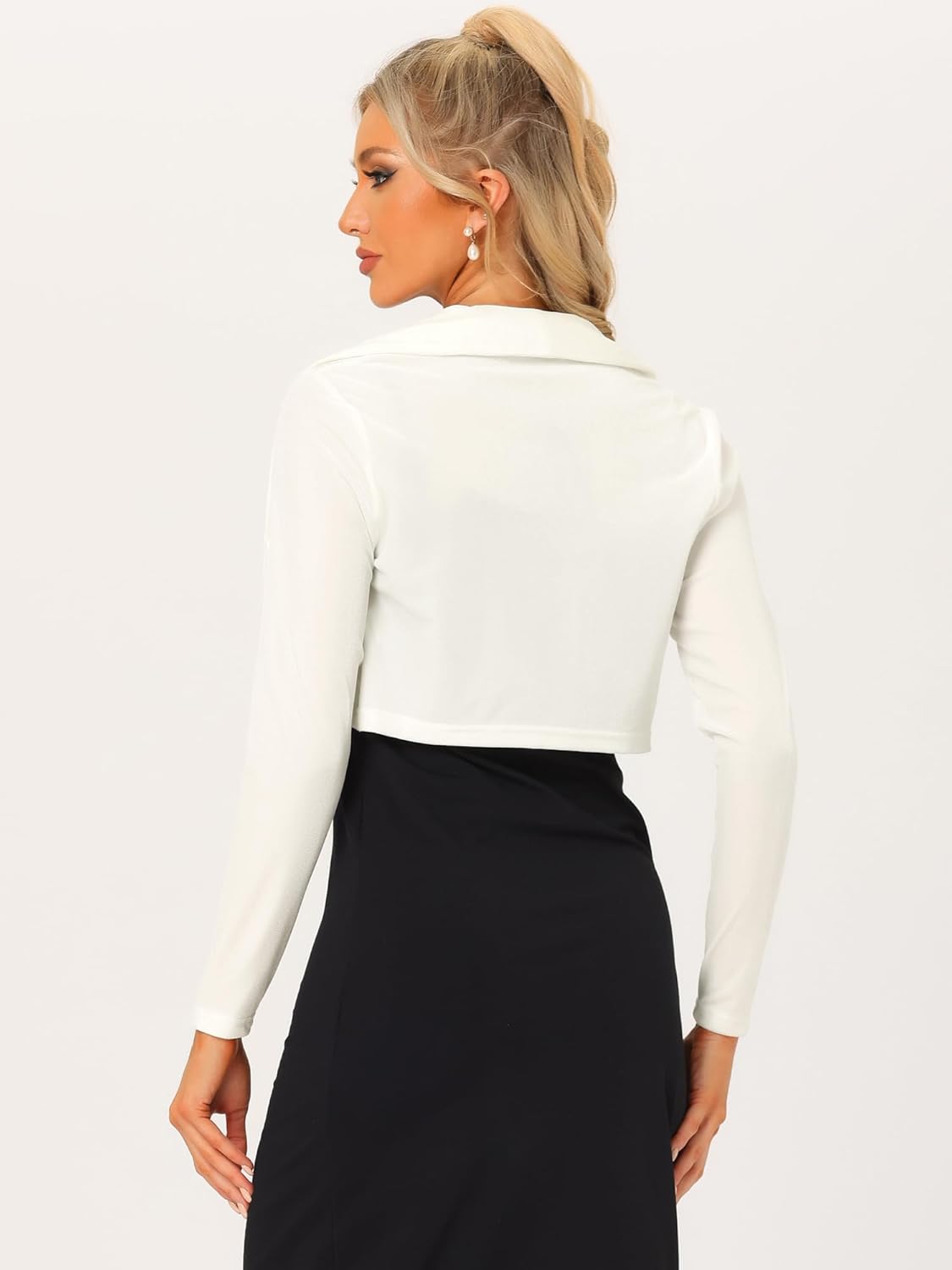 Cardigan Corto de Terciopelo