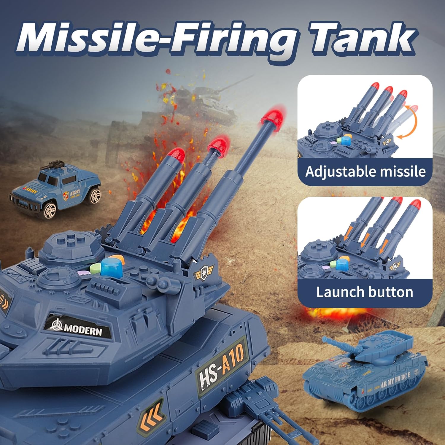 Tanque Militar Juguete con Sonido