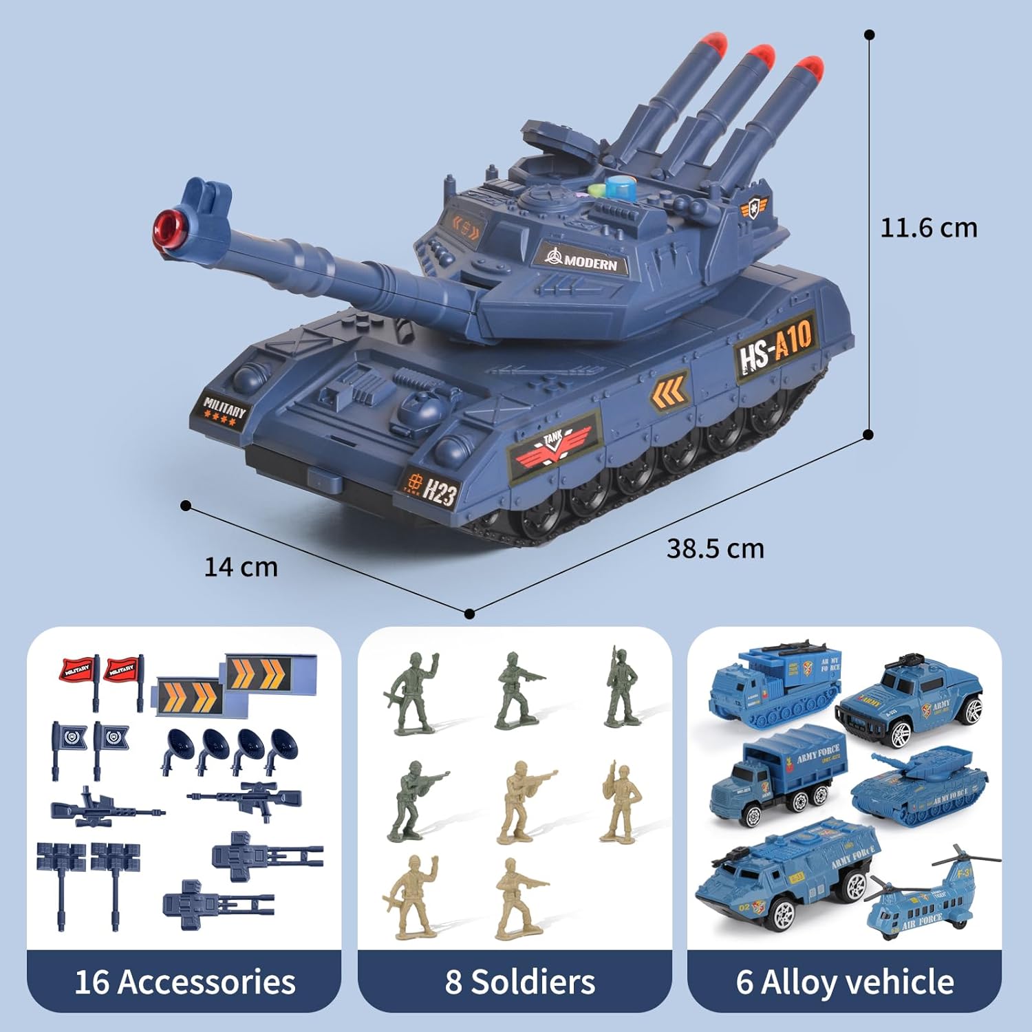 Tanque Militar Juguete con Sonido
