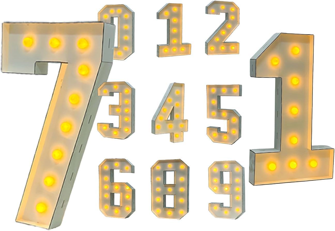 Número LED decorativo 100 cm
