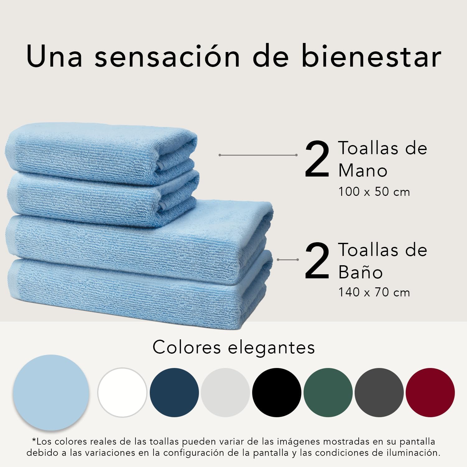 Toallas de Baño Premium Azul