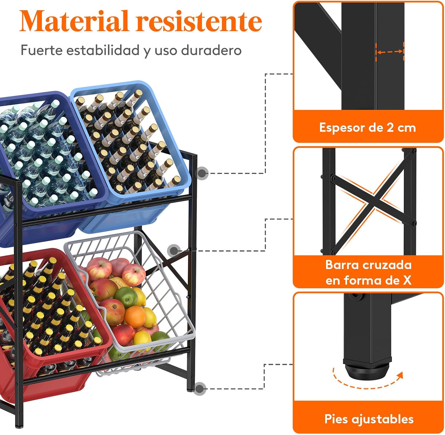 Estante de Cajas para Bebidas