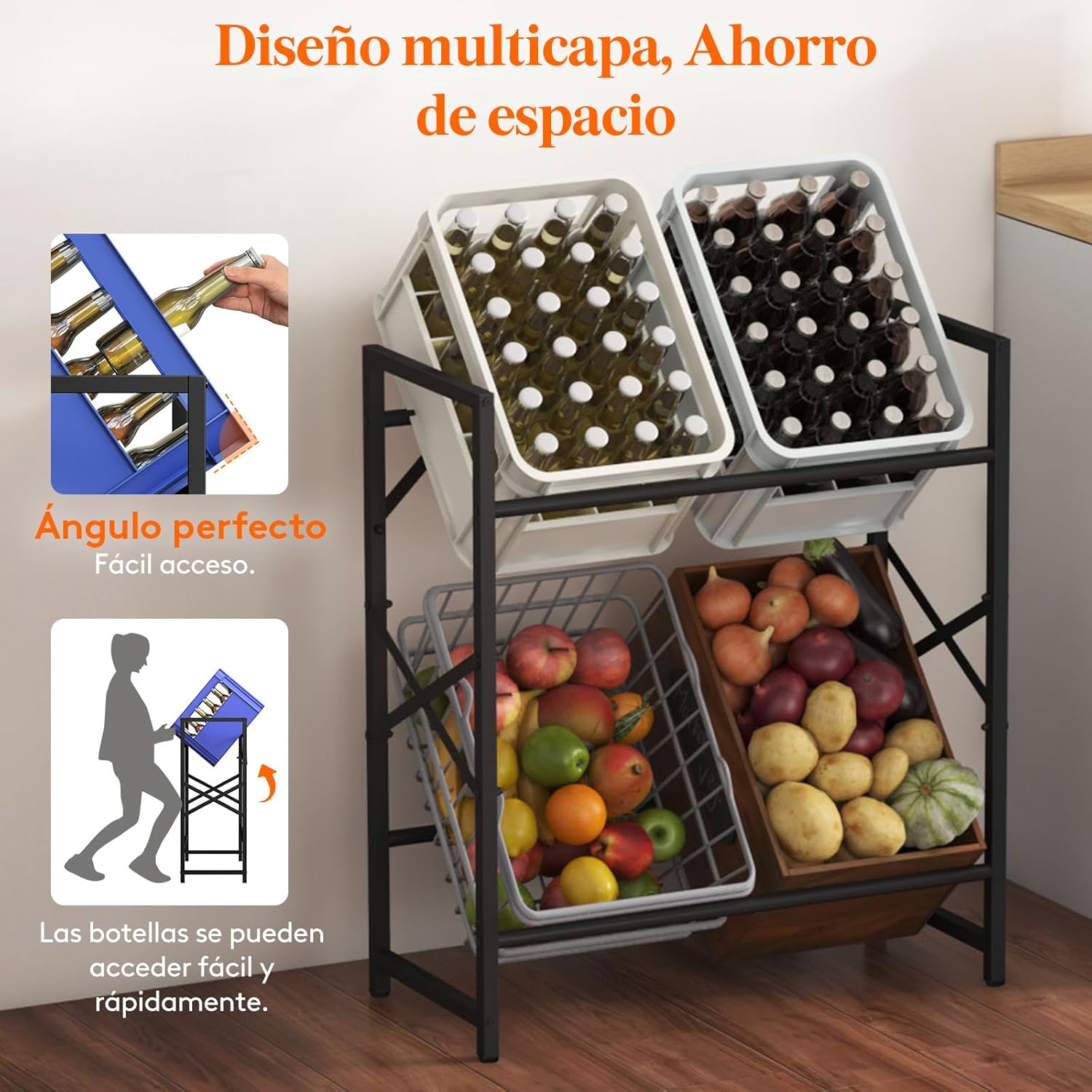 Estante de Cajas para Bebidas