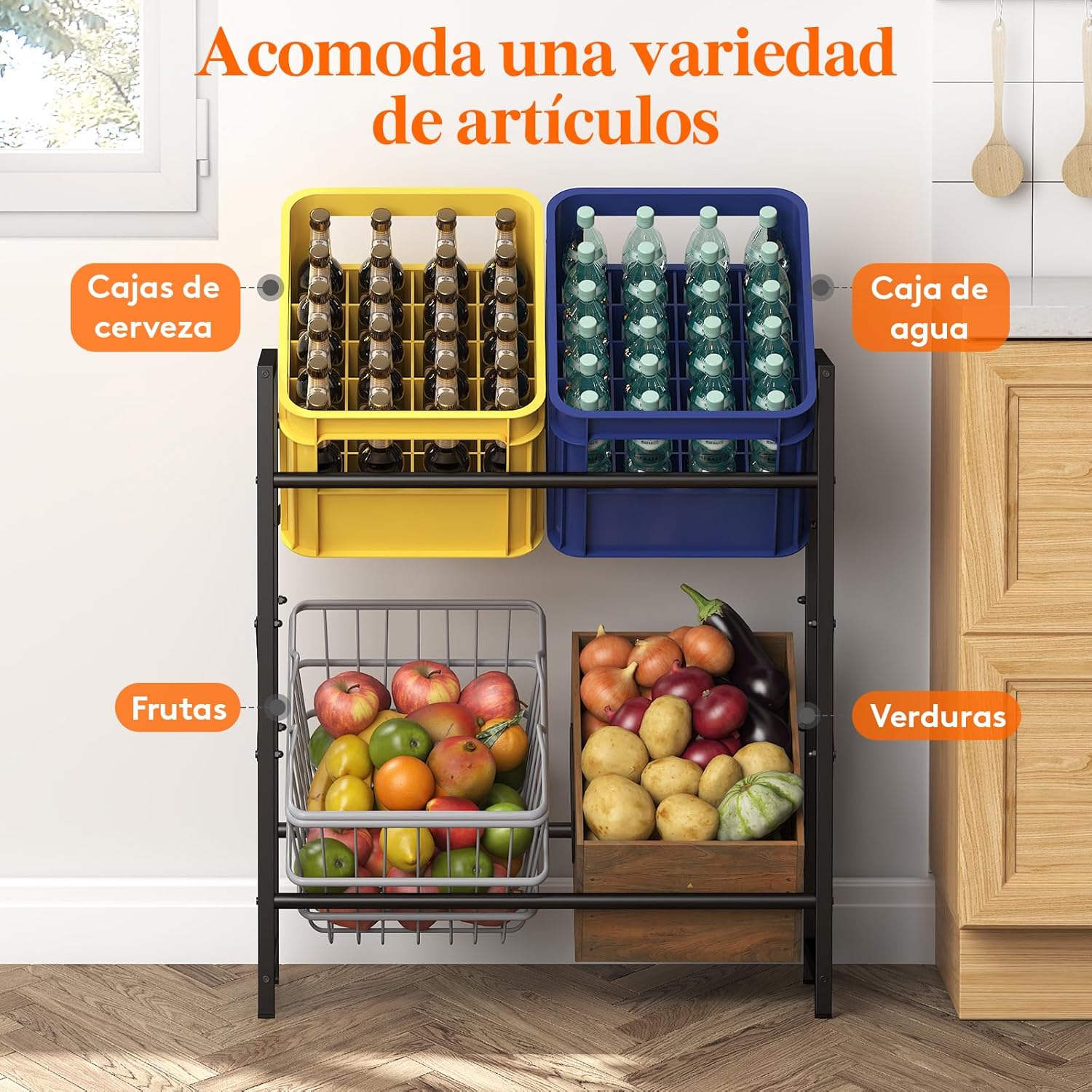 Estante de Cajas para Bebidas
