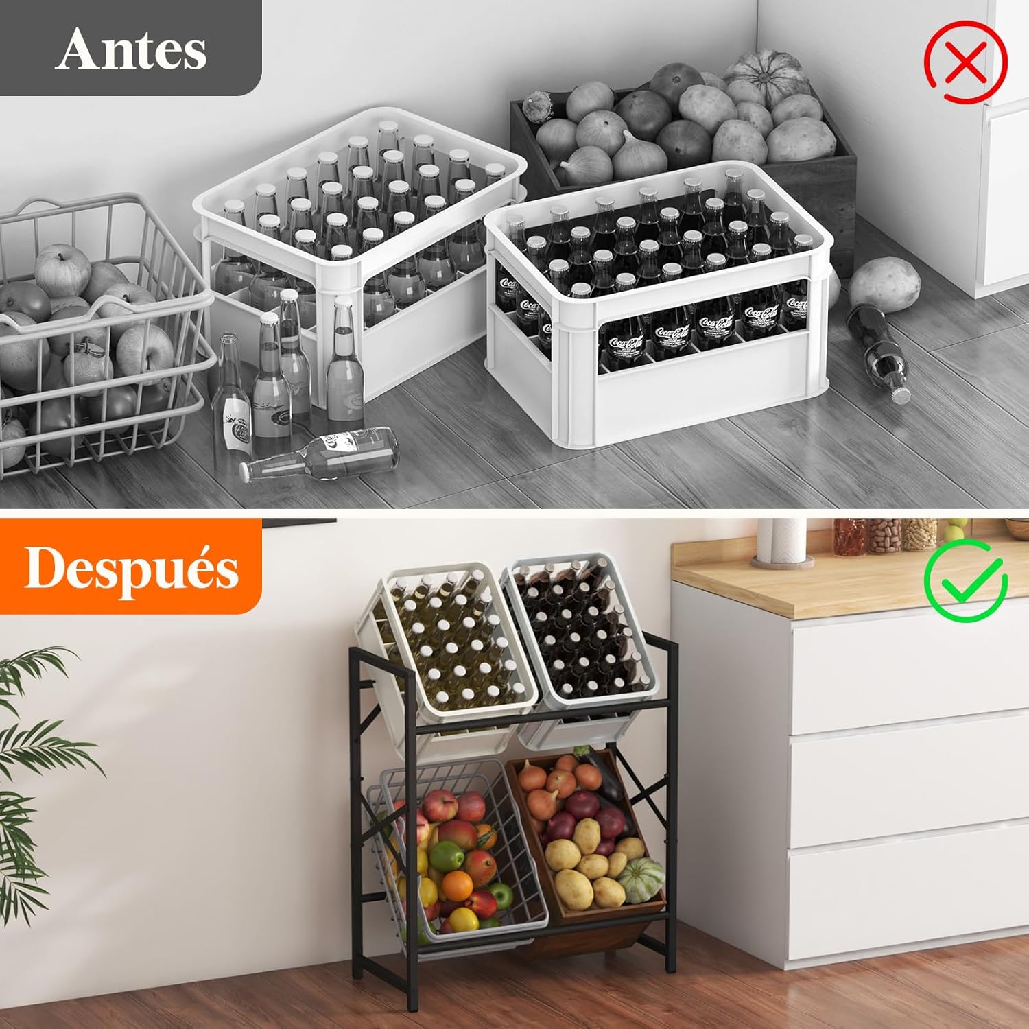 Estante de Cajas para Bebidas