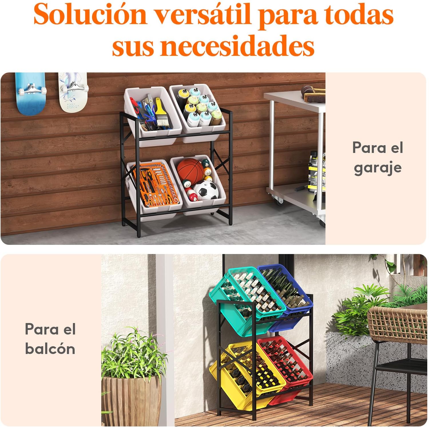 Estante de Cajas para Bebidas