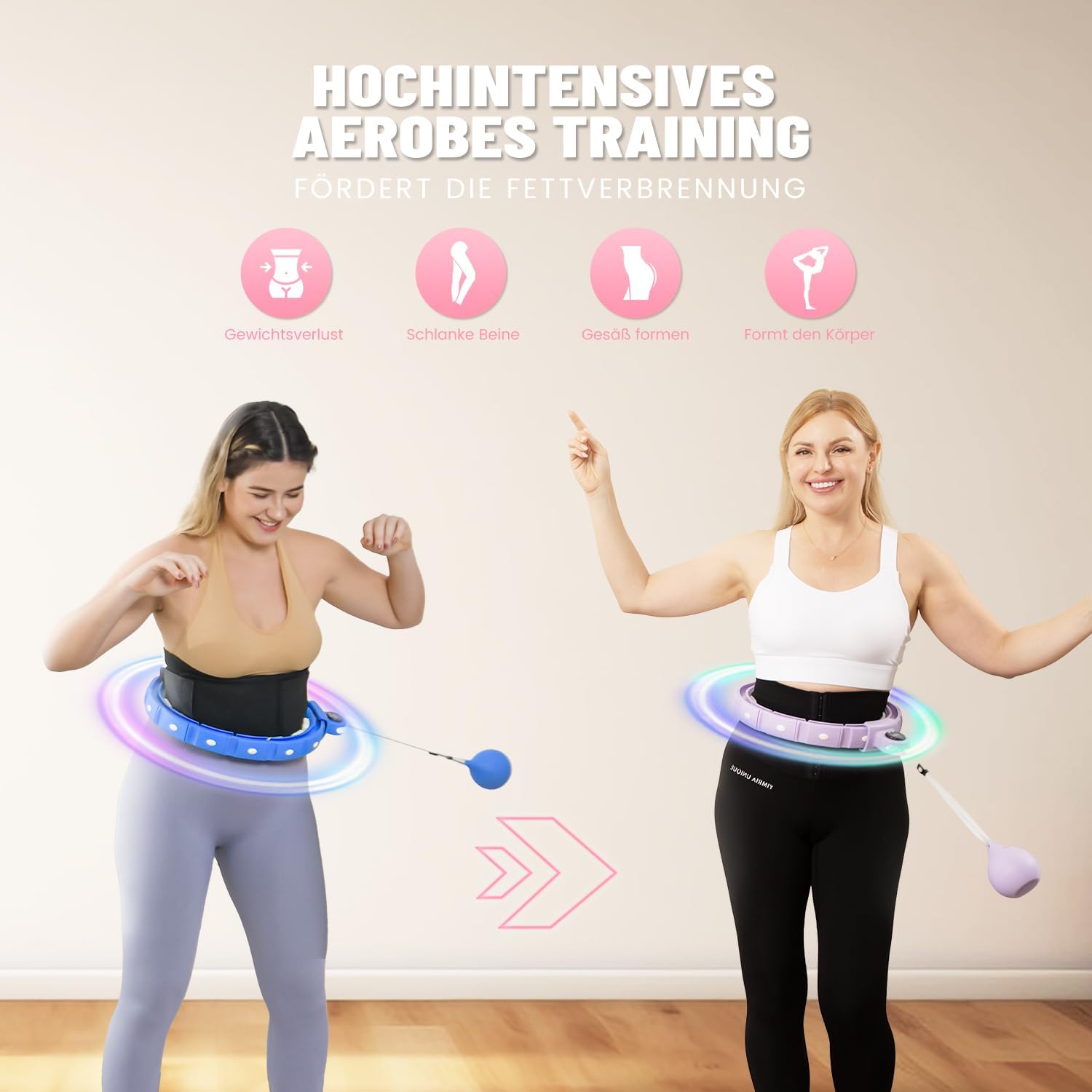 Aro Hula Hoop Pesado LED
