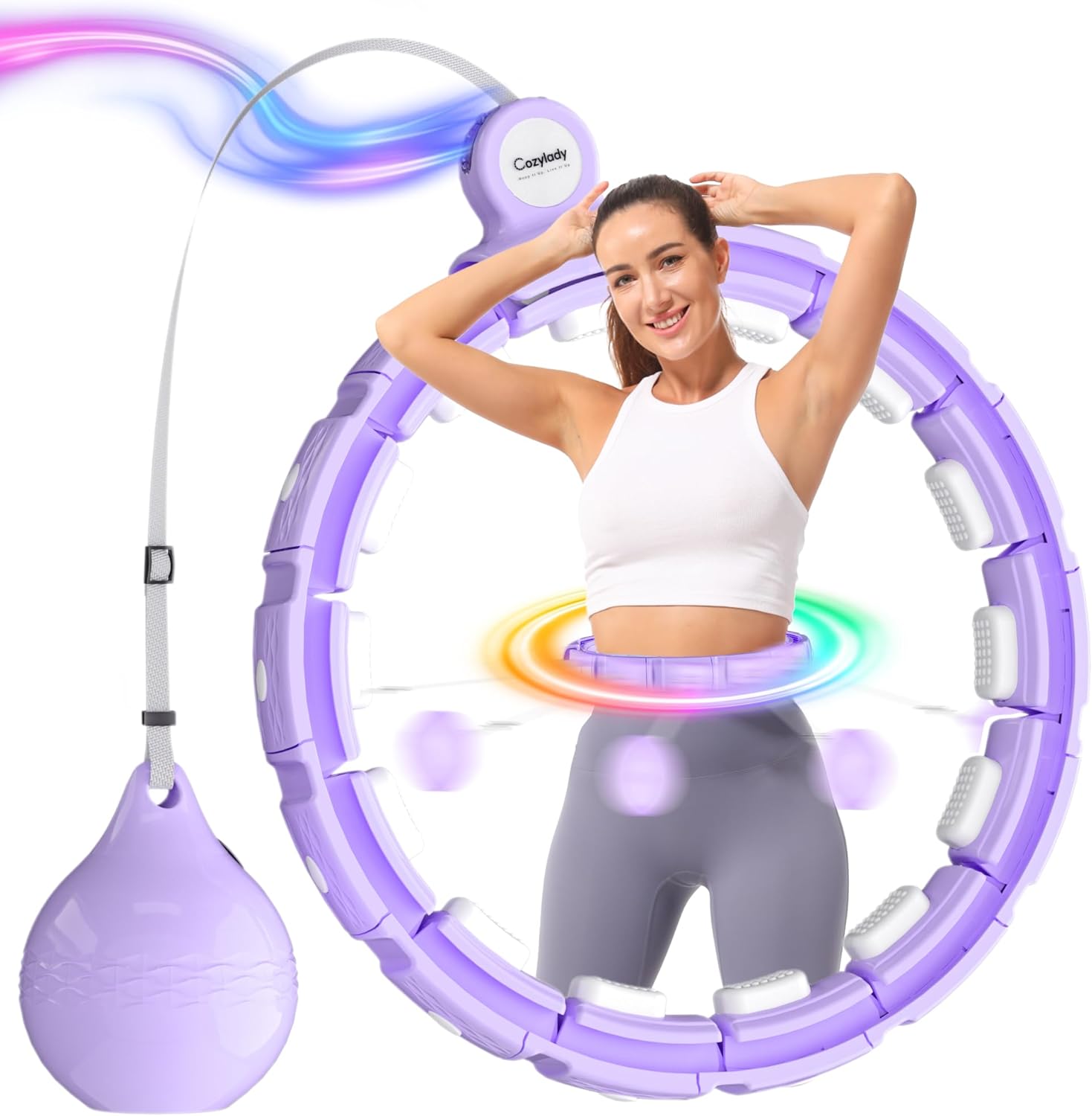 Aro Hula Hoop Pesado LED