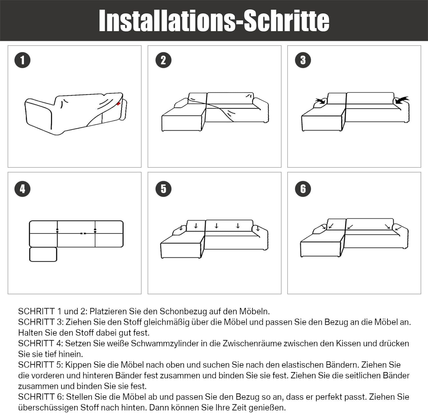 Funda de sofá L terciopelo gris