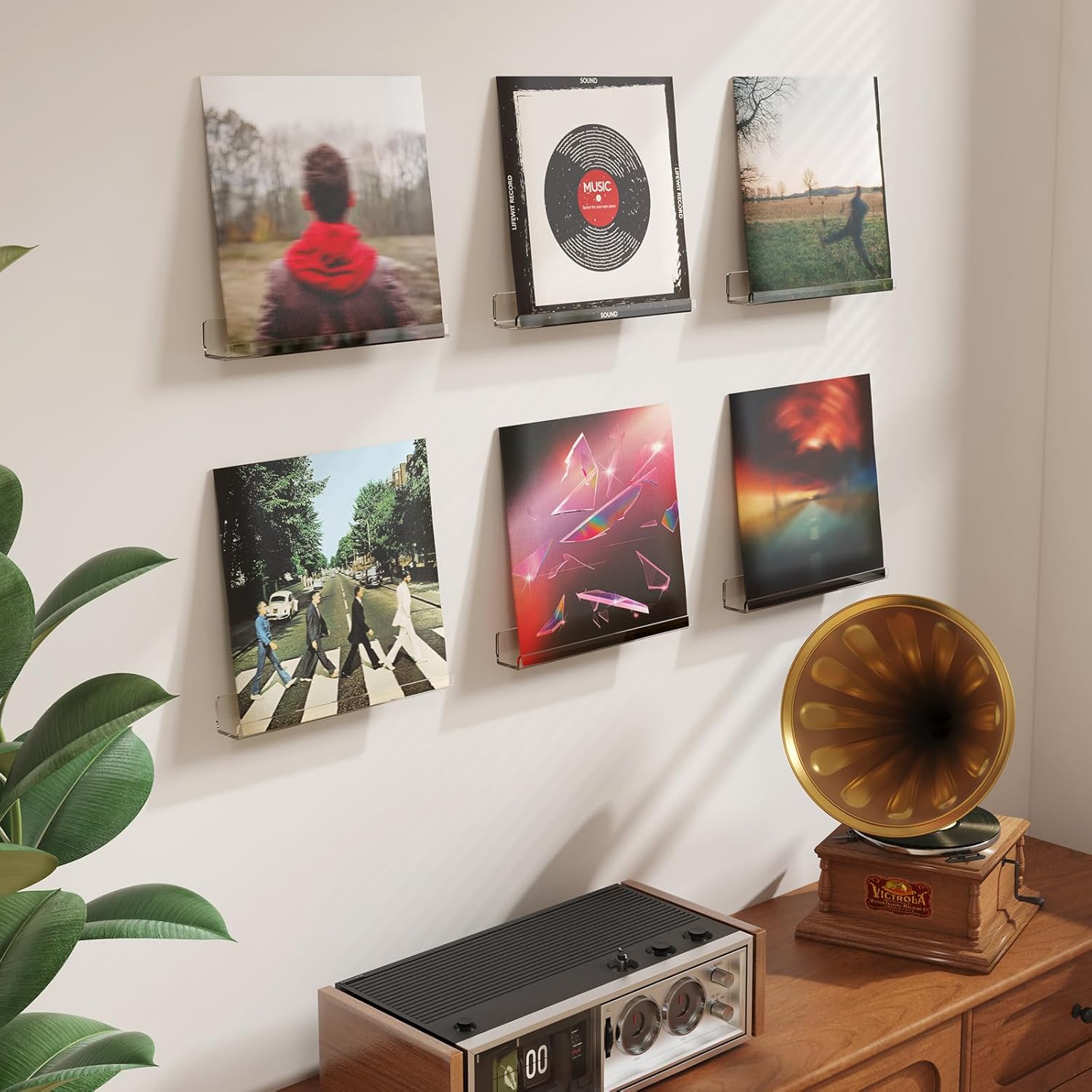 Estantes Flotantes Vinilos 12