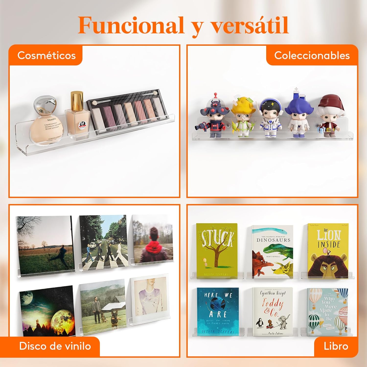 Estantes Flotantes Vinilos 12