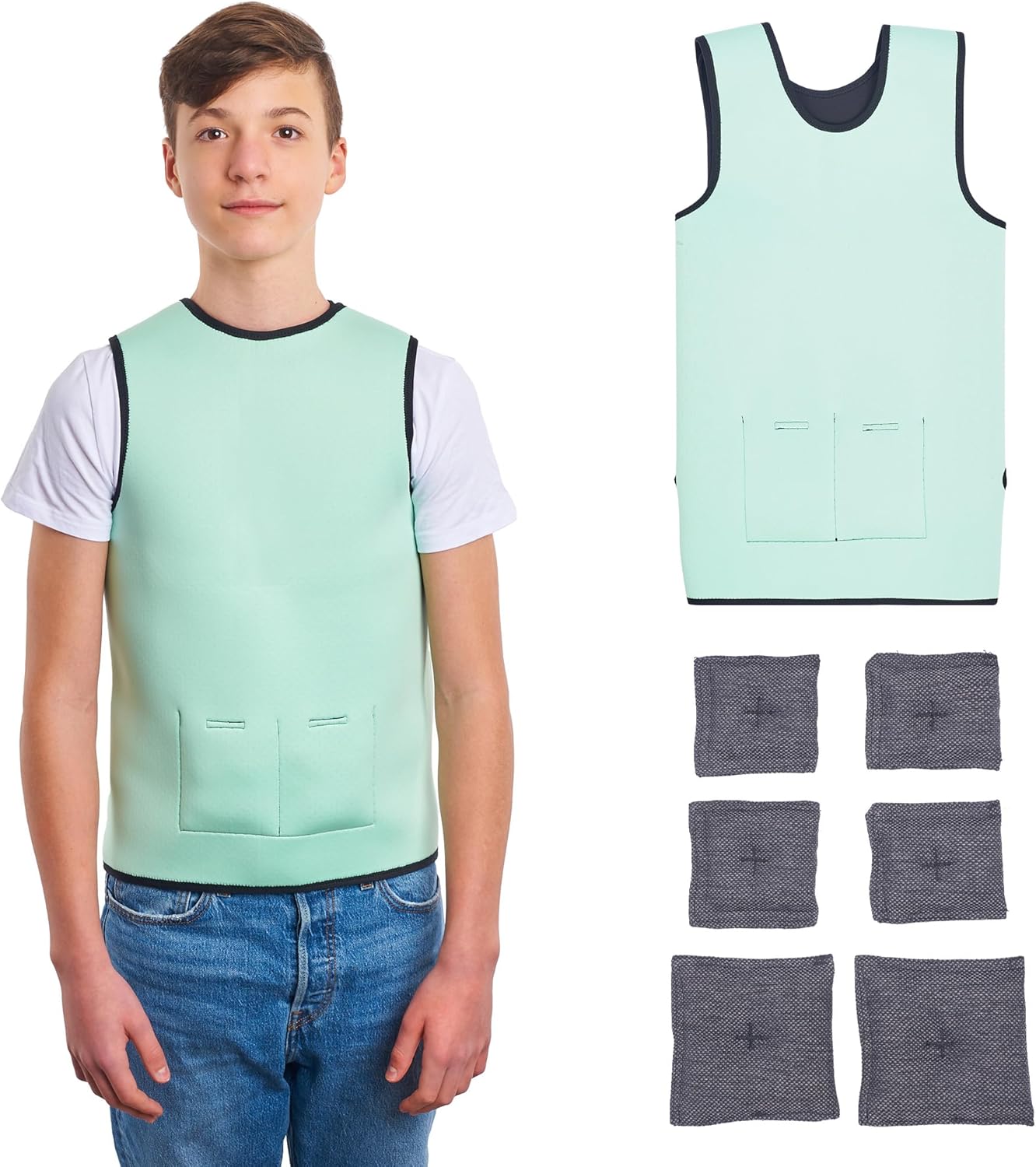 Chaleco lastrado infantil ajustable